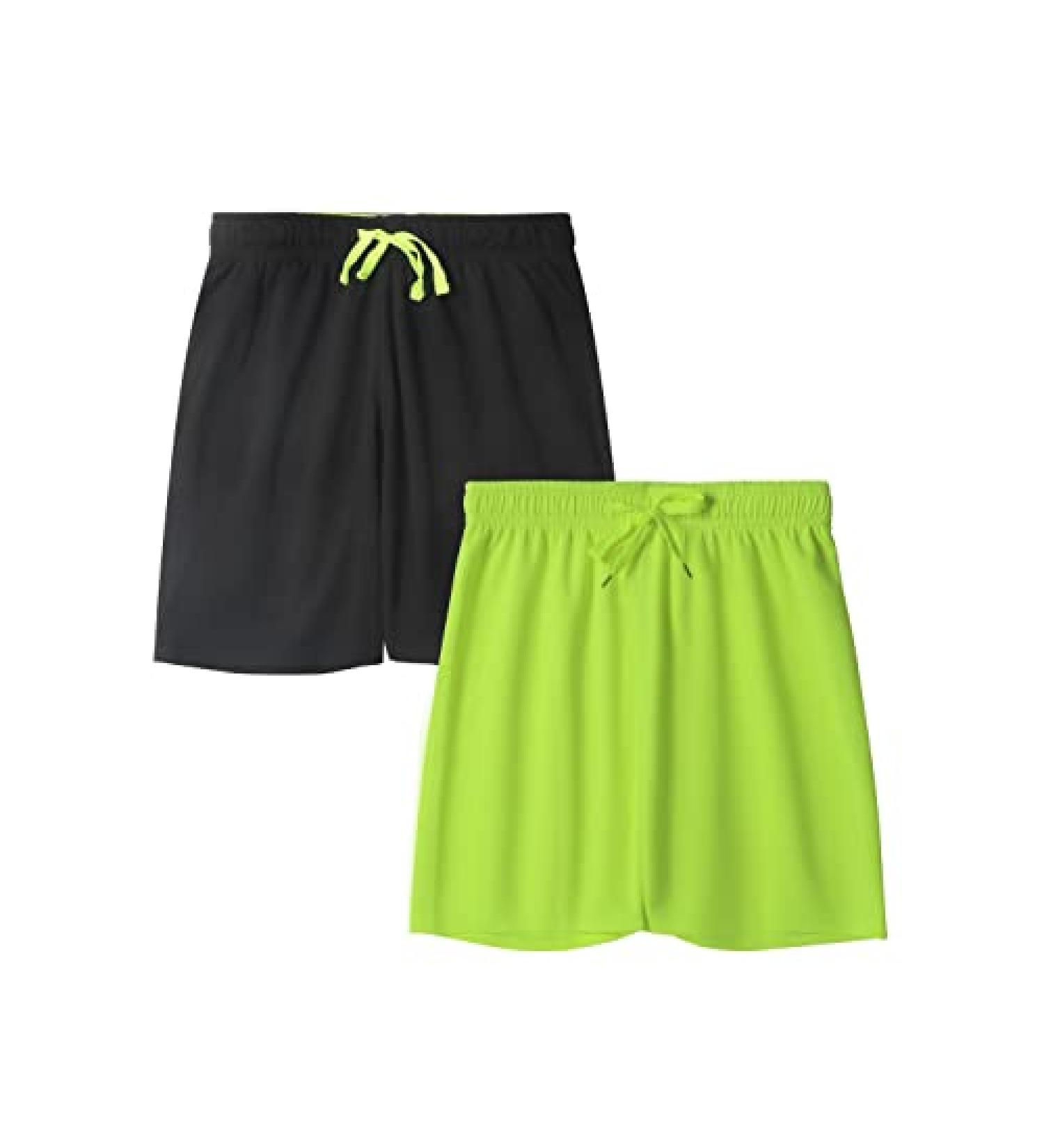 DaniChins Boys Performance Mesh Shorts - Black/Yellow - Size 7 - Buy Online on GoSupps.com