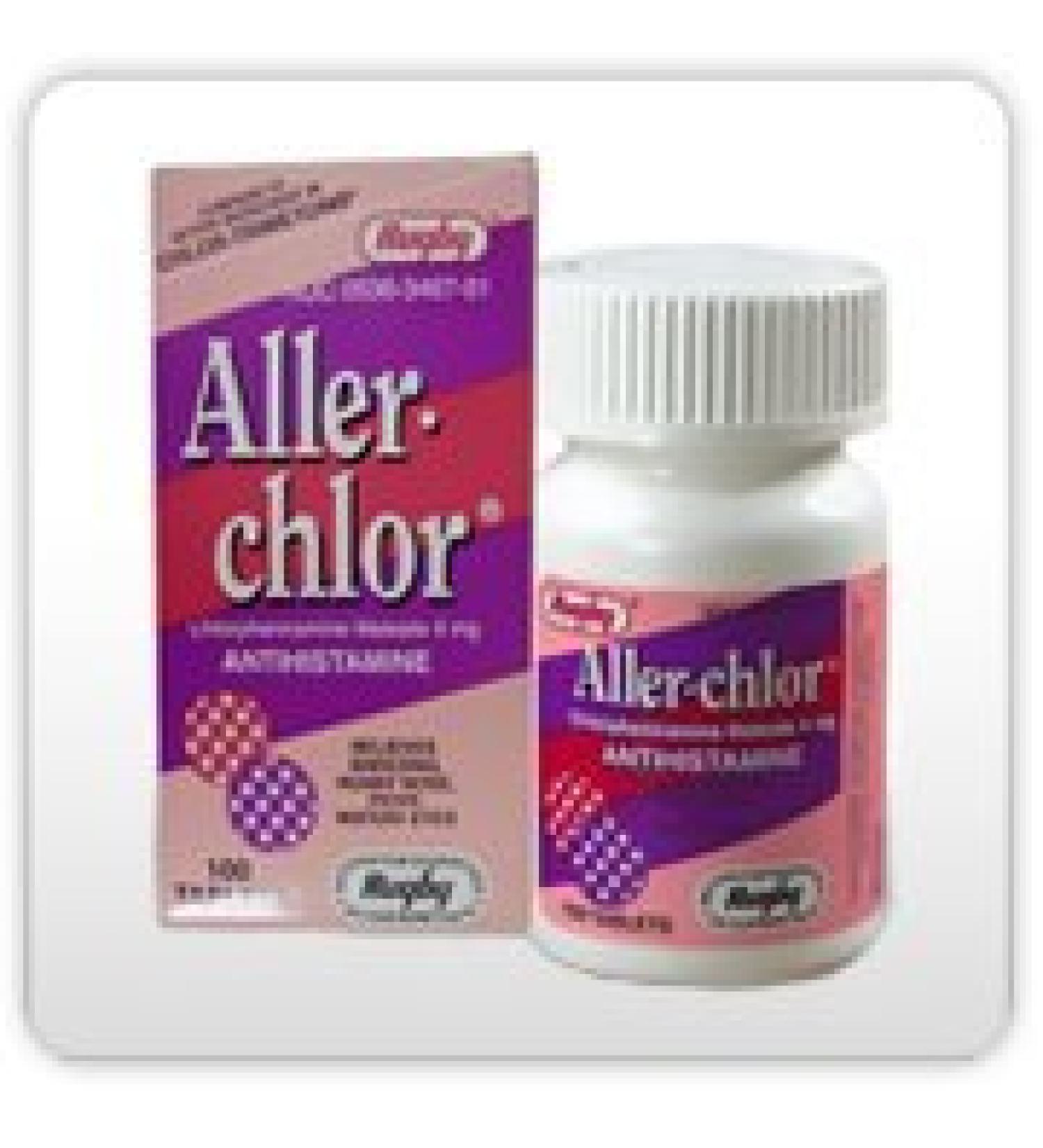 Rugby Aller-Chlor Chlorpheniramine Maleate 4mg Antihistimine 100 Count (3 Pack)