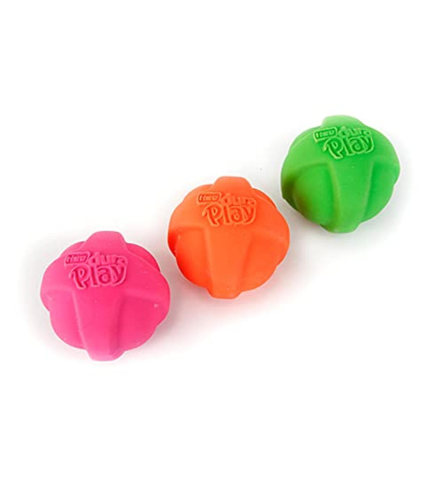 Hartz Dura Play Bacon Scented Squeak Ball Dog Toy - Small (3 Pack) - Buy Online on GoSupps.com