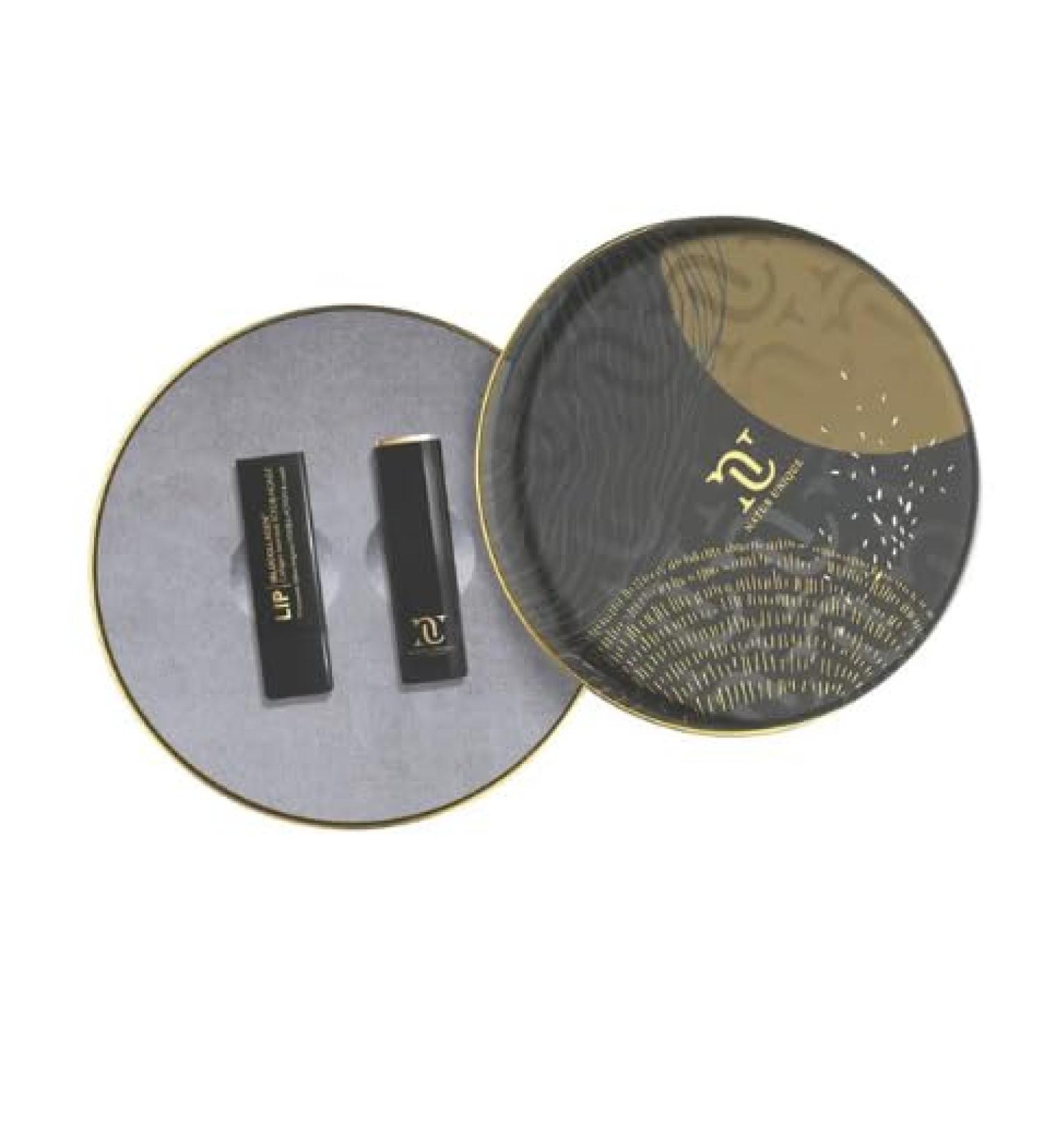 Natur Unique Black and Gold "Kiss Collection" ialucollagen Lip No Age + ialucollagen Insensive Lip Scrub-Noage Gift Set