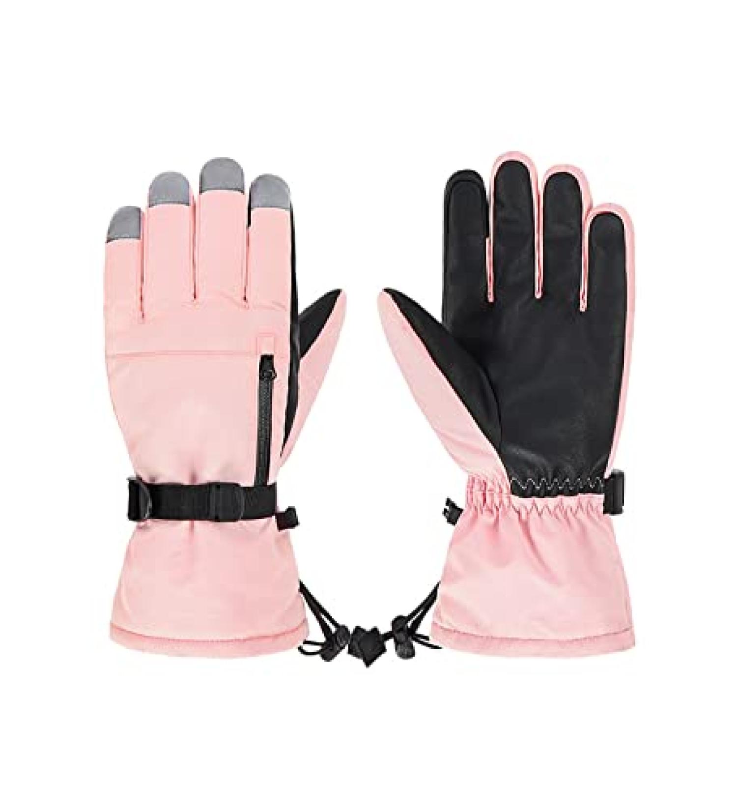 Century Star Waterproof Winter Snow Gloves for Kids XS - Pink | Touchscreen Youth Ski Mittens for Girls Boys 6-8 Years - Buy Online on GoSupps.com