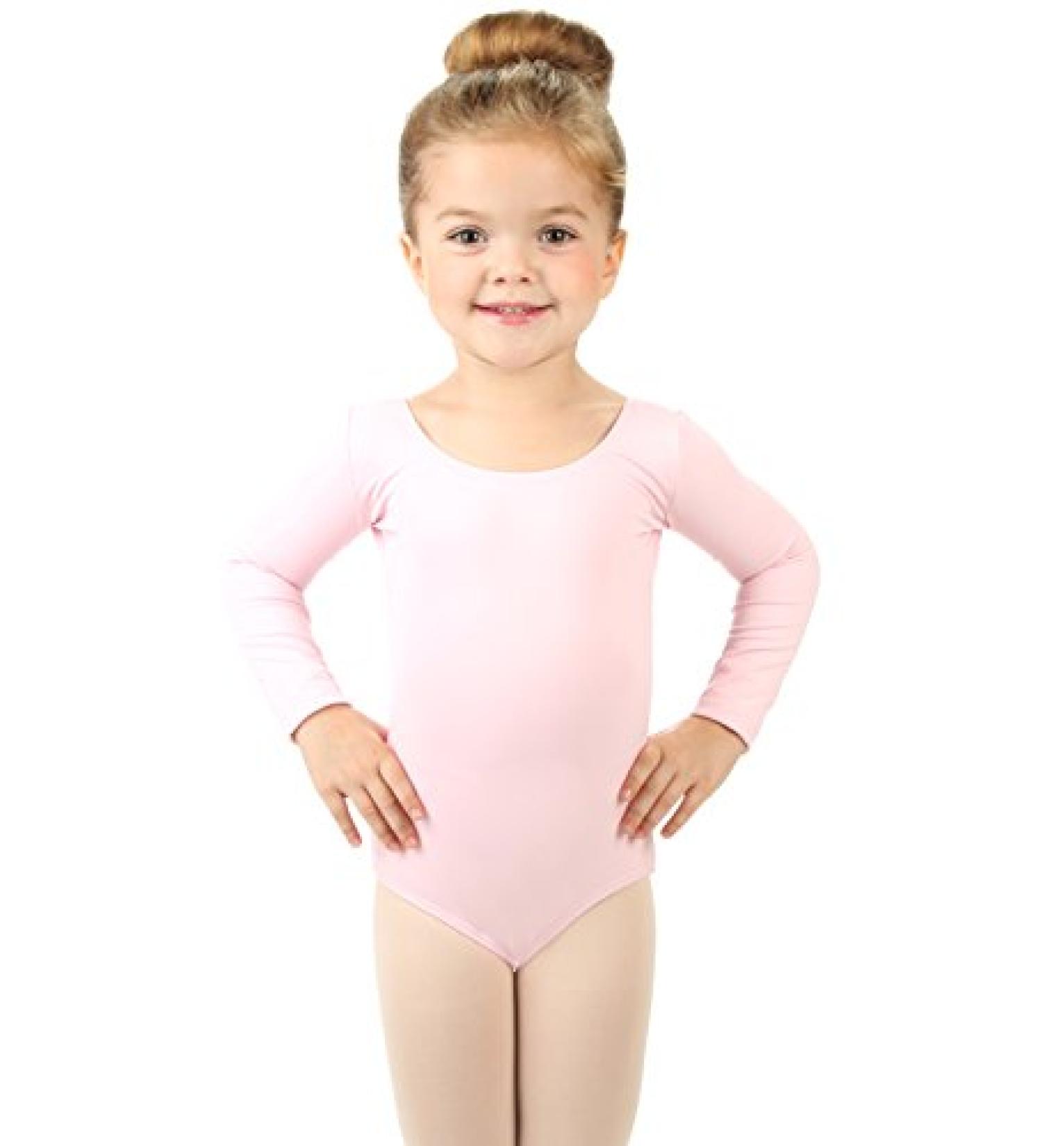 Elowel Girls Gymnastics Leotard - Long Sleeve Pink Dance Leotard for Girls 2-4 - Buy Online on GoSupps.com