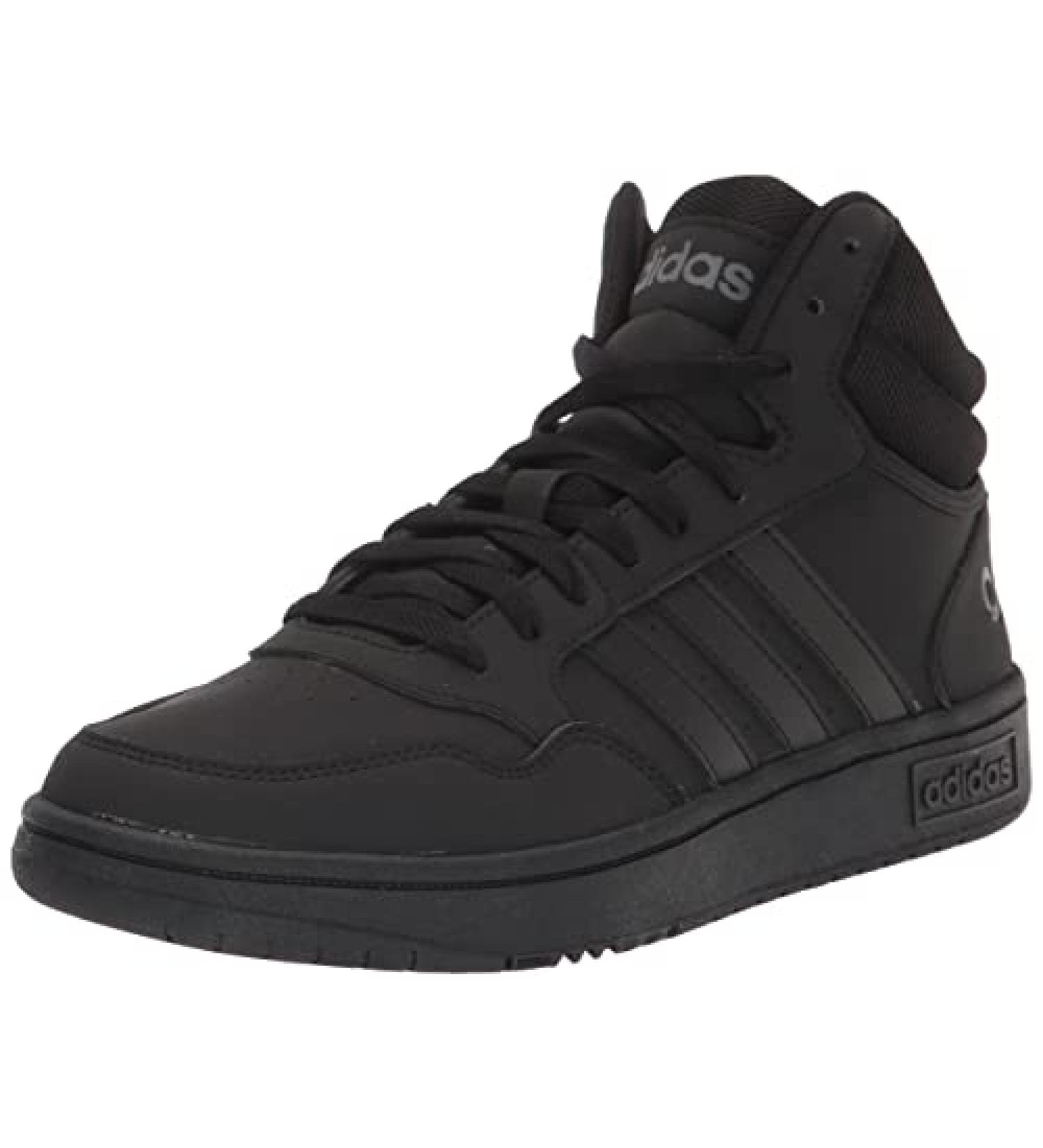 adidas Men's Hoops 3.0 Mid Basketball Shoe 11 - Black/Grey - Buy Online on GoSupps.com
