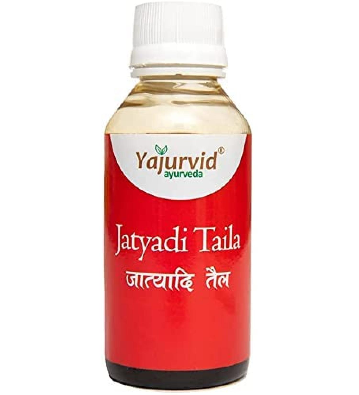 CROW Yajurvid Ayurveda Pure Jatyadi Taila Oil 100 ml - Natural Healing Oil for Skin & Scars | Buy Internationally - Buy Online on GoSupps.com