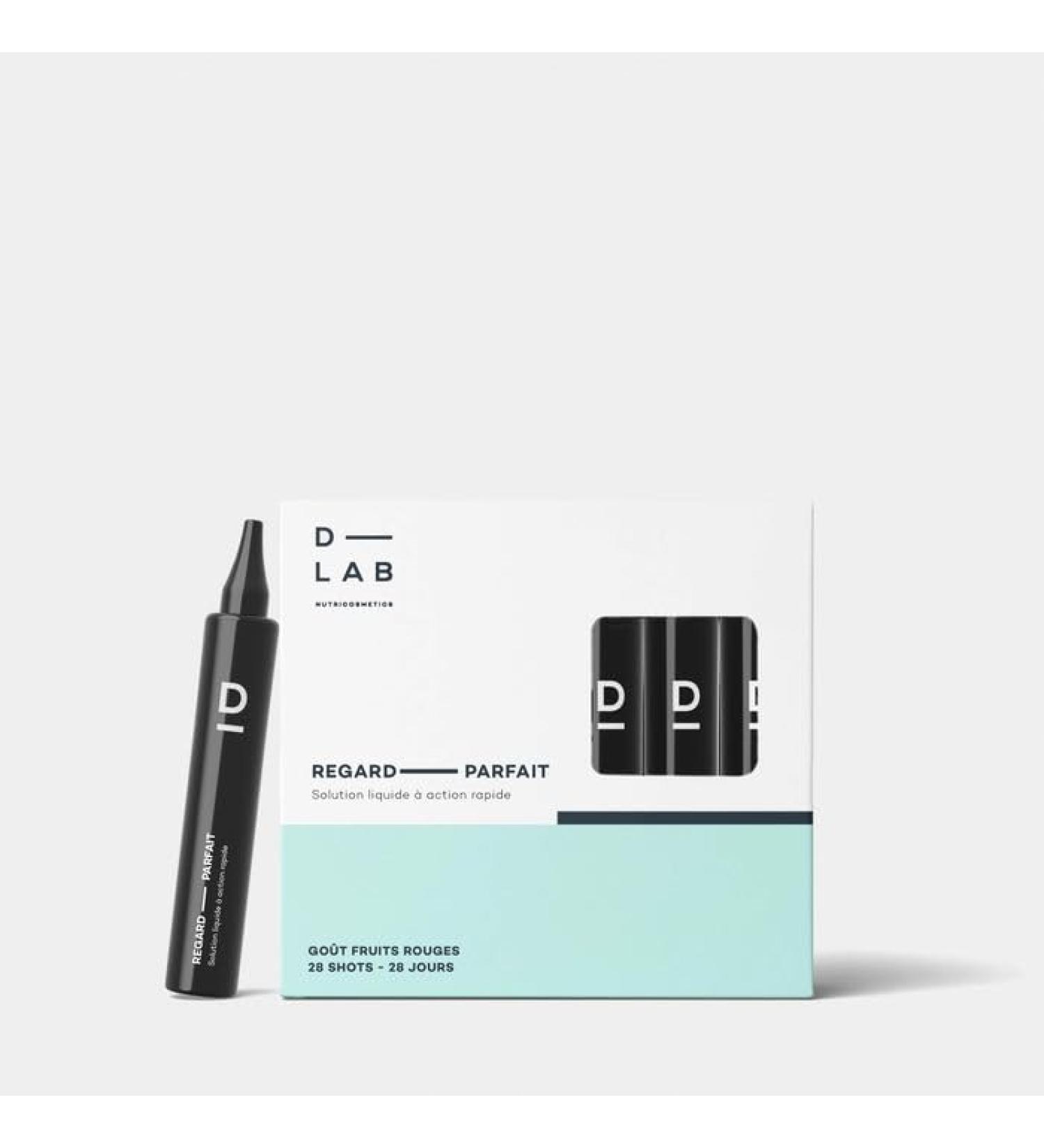 D-LAB Solution Regard Parfait | 28 Shots Liquides Go t Fruits Rouges | Acide Hyaluronique Haplex Plus et BrainBerry | Anti Cernes Poches Rides et Fatigue Visuelle | Fabriqu en France - Buy Online on GoSupps.com