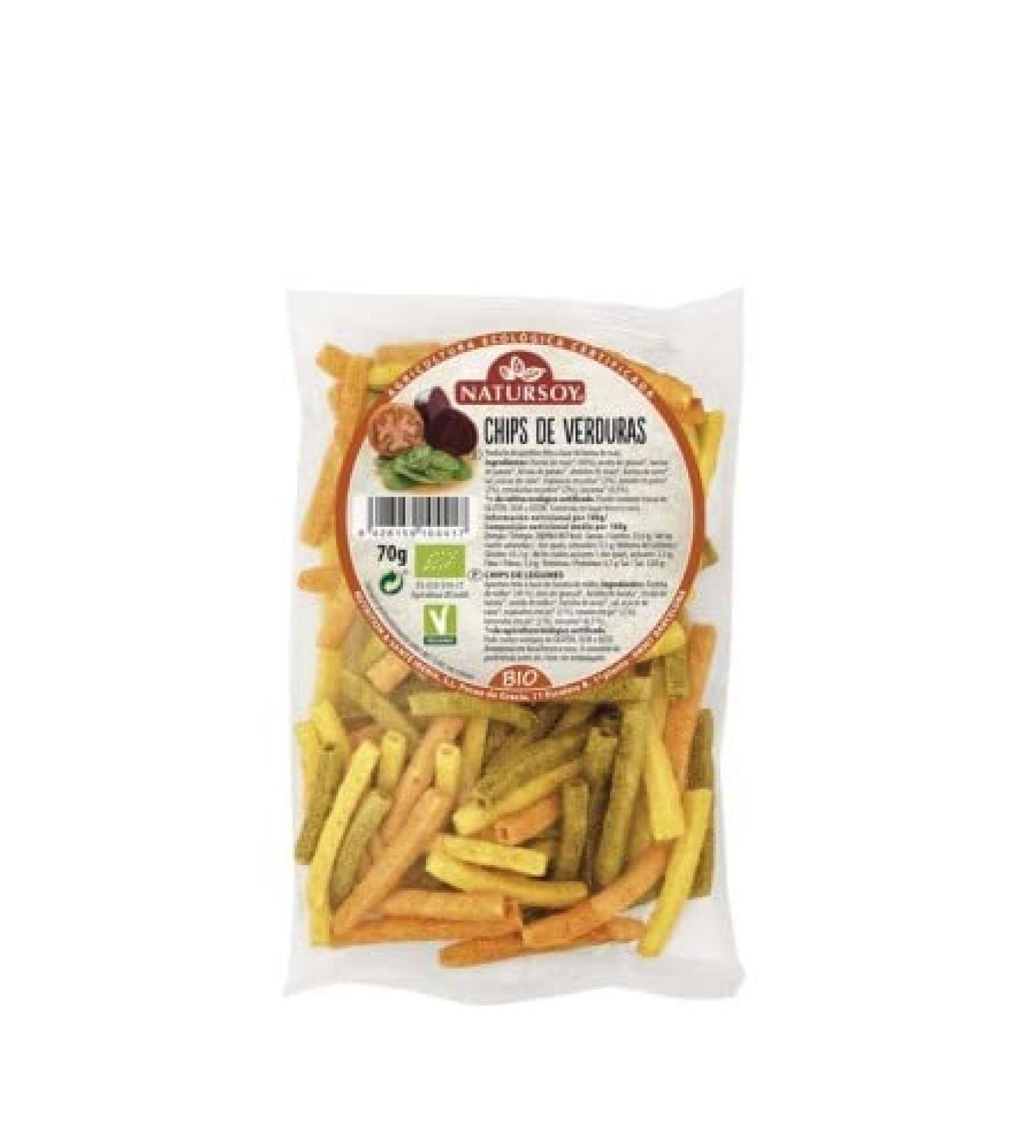 NATURSOY VEGETABLE CHIPS 70GR