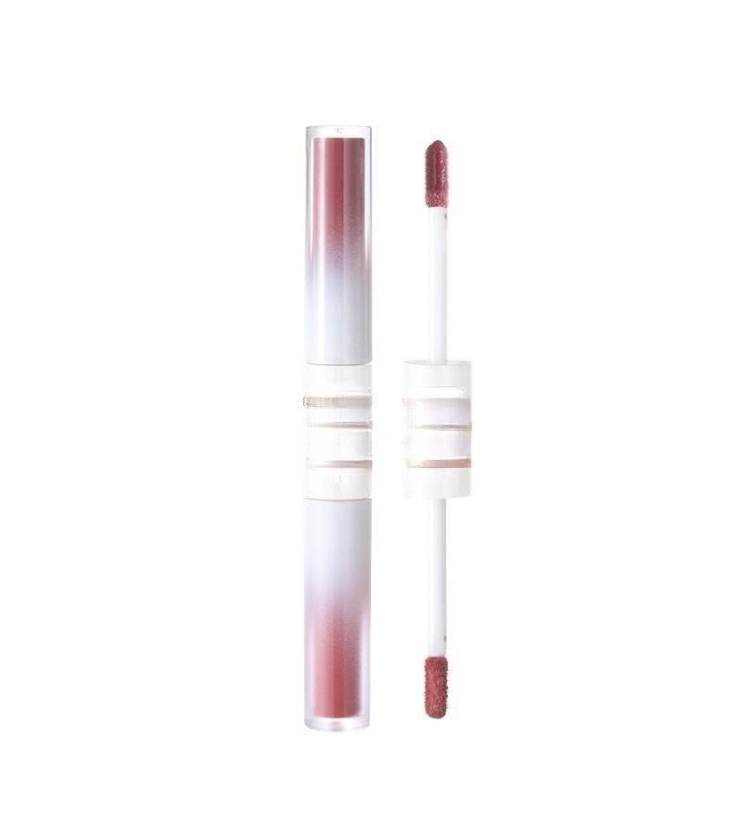 BADALO Velvet Mist Water Mist Lip Mud Soft Silky Matte Vegan White Non-stick Lip Gloss Lip Glaze Lipstick (Color : 6 frozen hawthorn)