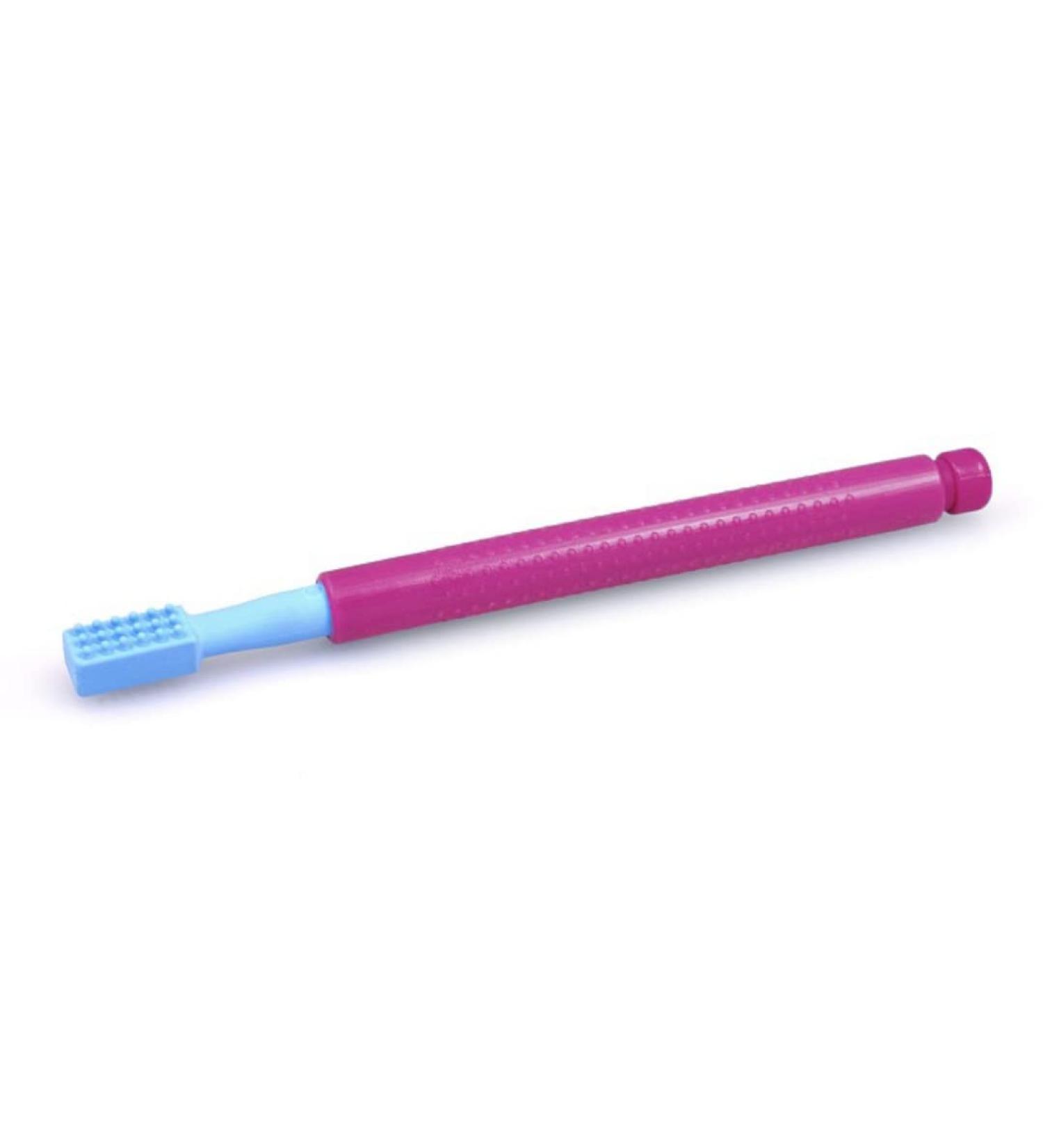 Z-Ark Z-Vibe Vibrator with TIP Attachment | Oral Stimulator for Sensory & Feeding Issues | ATC Nursing Instructions Included - Magenta - Buy Online on GoSupps.com