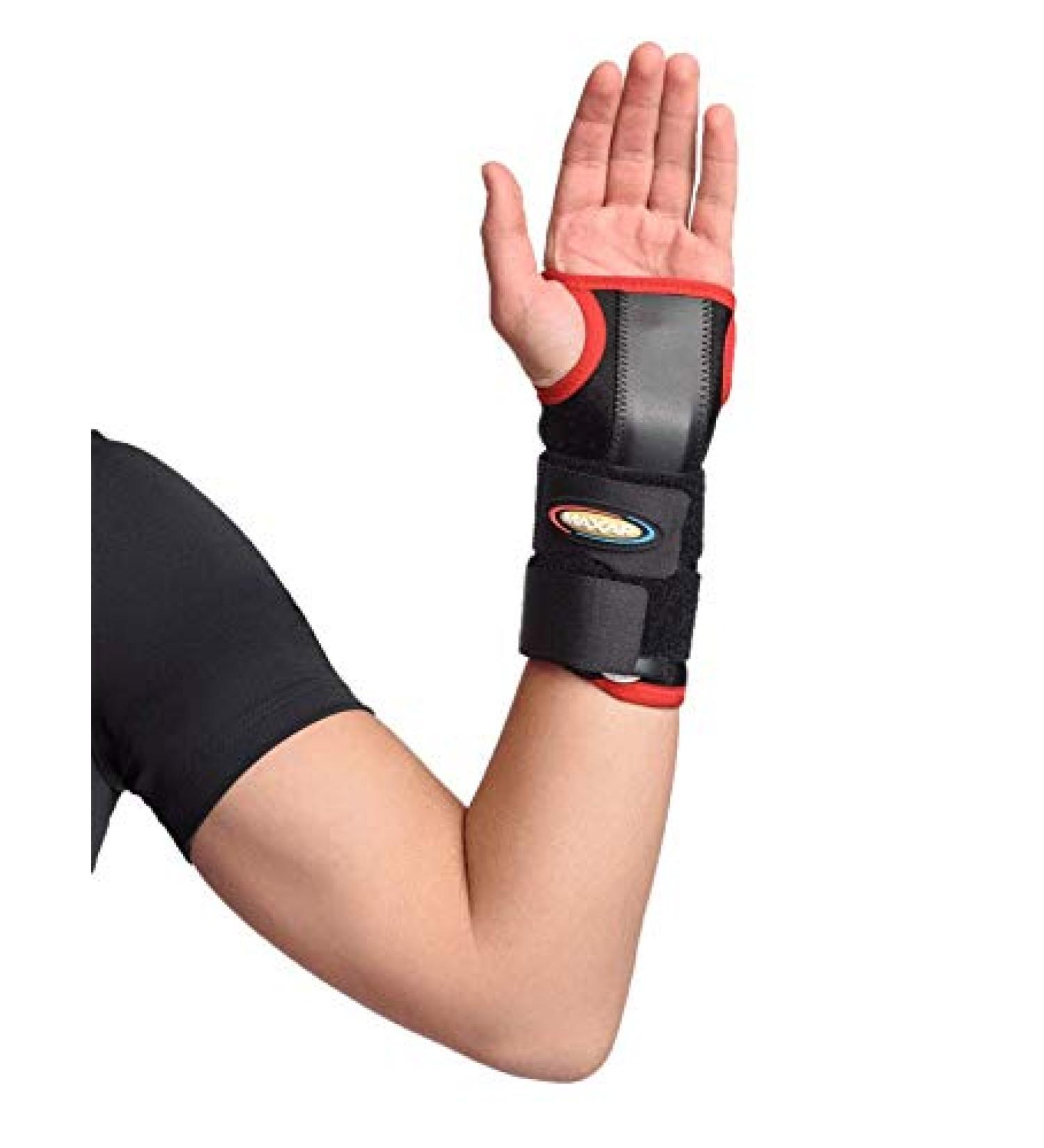 Maxar Breathable Airprene Carpal Tunnel Wrist Support Brace - Removable Palmar Stay Black Medium | International Shipping Available - Buy Online on GoSupps.com