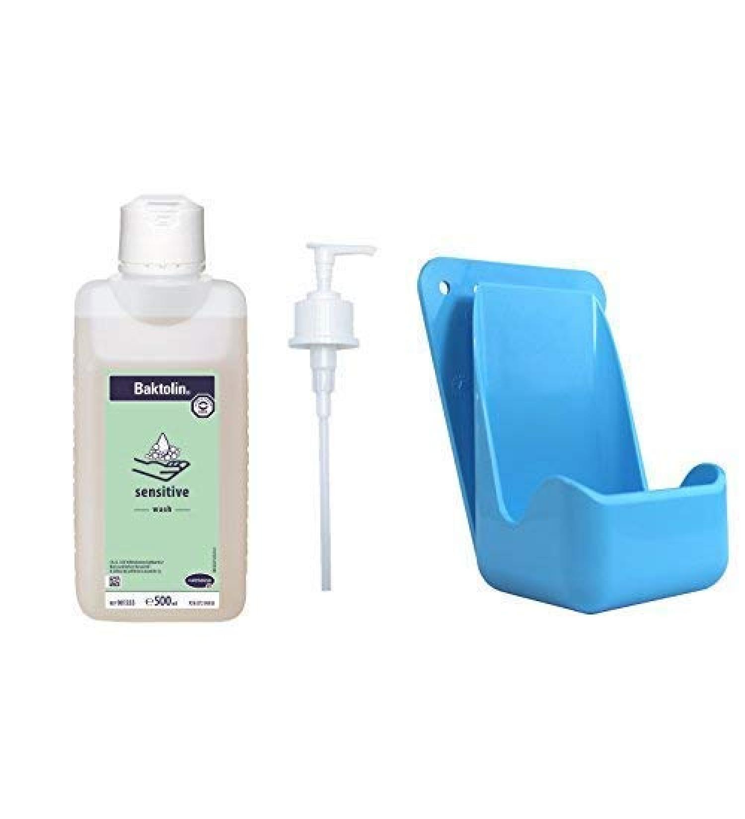 Bode Baktolin Sensitive Washing Lotion 500 ml - Complete Set with Dosing Pump & Wall Holder | Gentle Skin Cleanser for All Skin Types - International Shipping Available - Buy Online on GoSupps.com