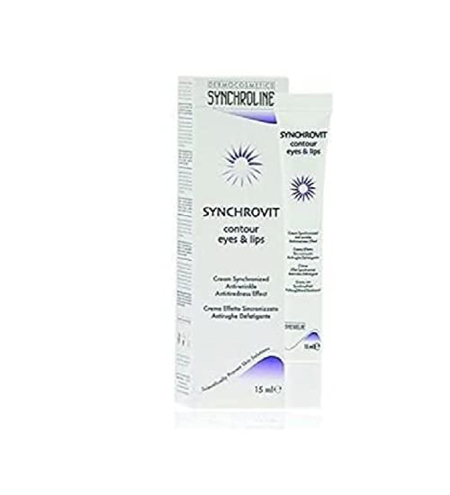 Synchroline Synchrovit Eyes & Lips Contour Anti Wrinkles Cream 15ml Ship Worldwide