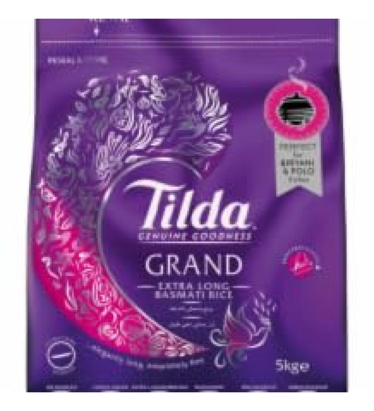 My Africa Store DhaTilda Large Extra Long Basmati Rice 1x5kg MAS