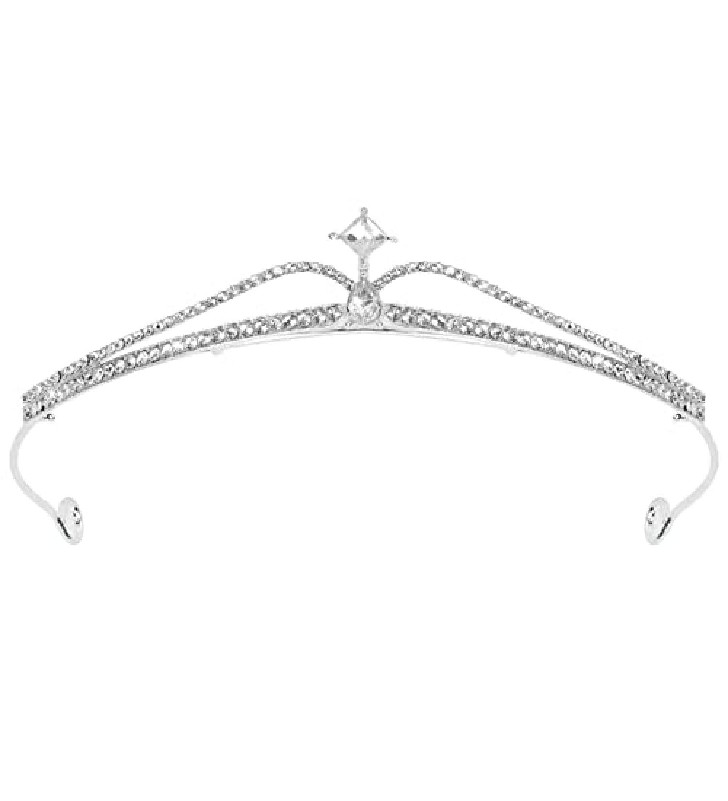 Wecoe Silver Crown for Women - Rhinestone Tiara for Birthday Girls, Princess Queen Fairy Crown - Perfect Wedding Hair Accessory and Mother's Day Gift - Buy Online on GoSupps.com