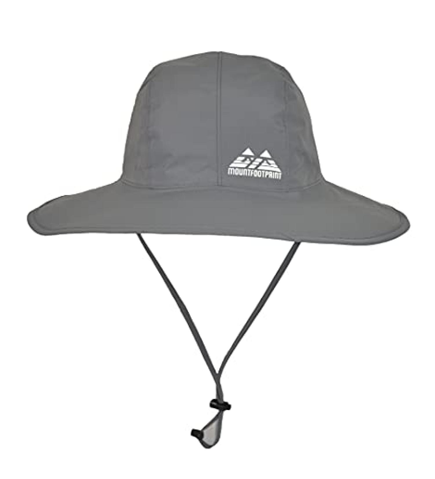 Waterproof Wide Brim Bucket Hat for Sun Protection - Dark Gray, Large - Buy Online on GoSupps.com