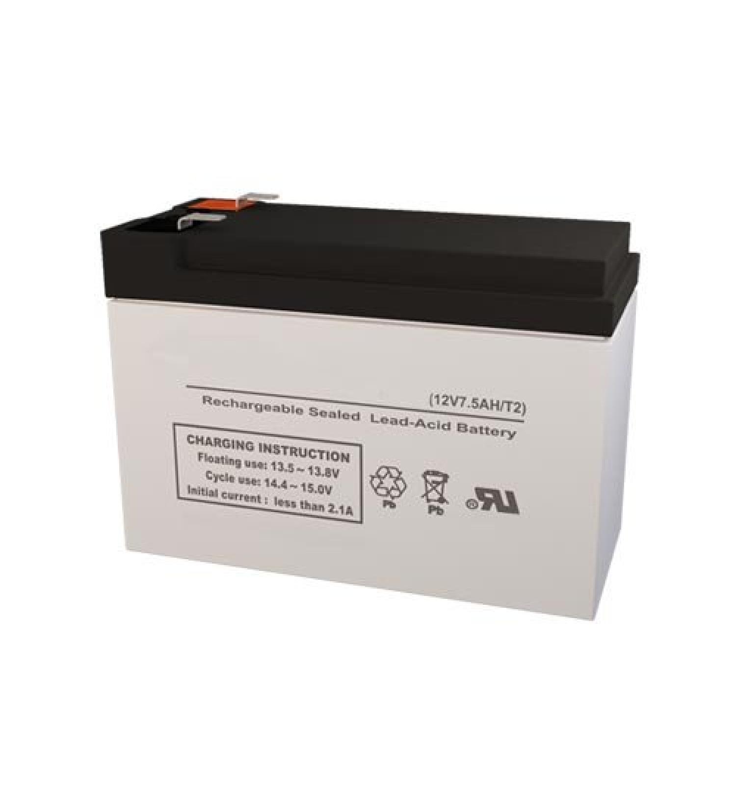 SP12-7.5HR 12 Volt 7.5 AmpH SLA Battery with F2 Terminal - Replaces UB1270-F2 NP7-12-F2 BP7.5-12 F2 GP1270-F2 CP1270-F2 6FM7.2 F2
