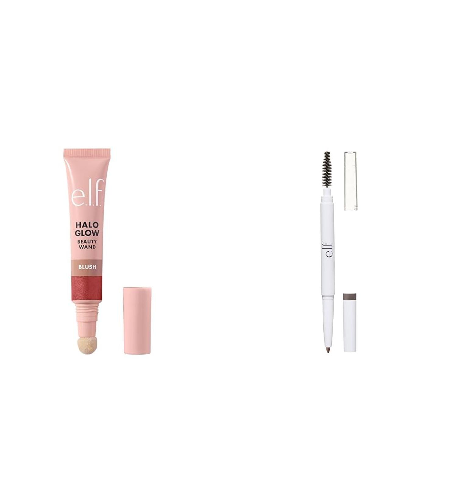 e.l.f. Halo Glow Blush Beauty Wand Liquid Blush Wand For Radiant Flushed Cheeks & Instant Lift Brow Pencil Dual-Ended Precision Eyebrow Pencil For Defining & Shaping Brows - Buy Online on GoSupps.com