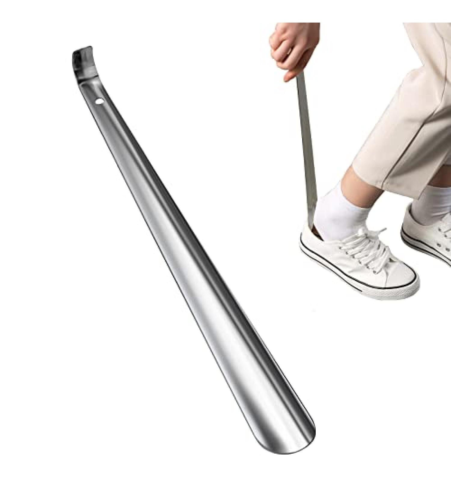 Long Handle Metal Shoe Horn - 16.5 Shoe Horn for Men, Women, Kids, Seniors | Ideal for Boots and Extra Long Shoes - Buy Online on GoSupps.com