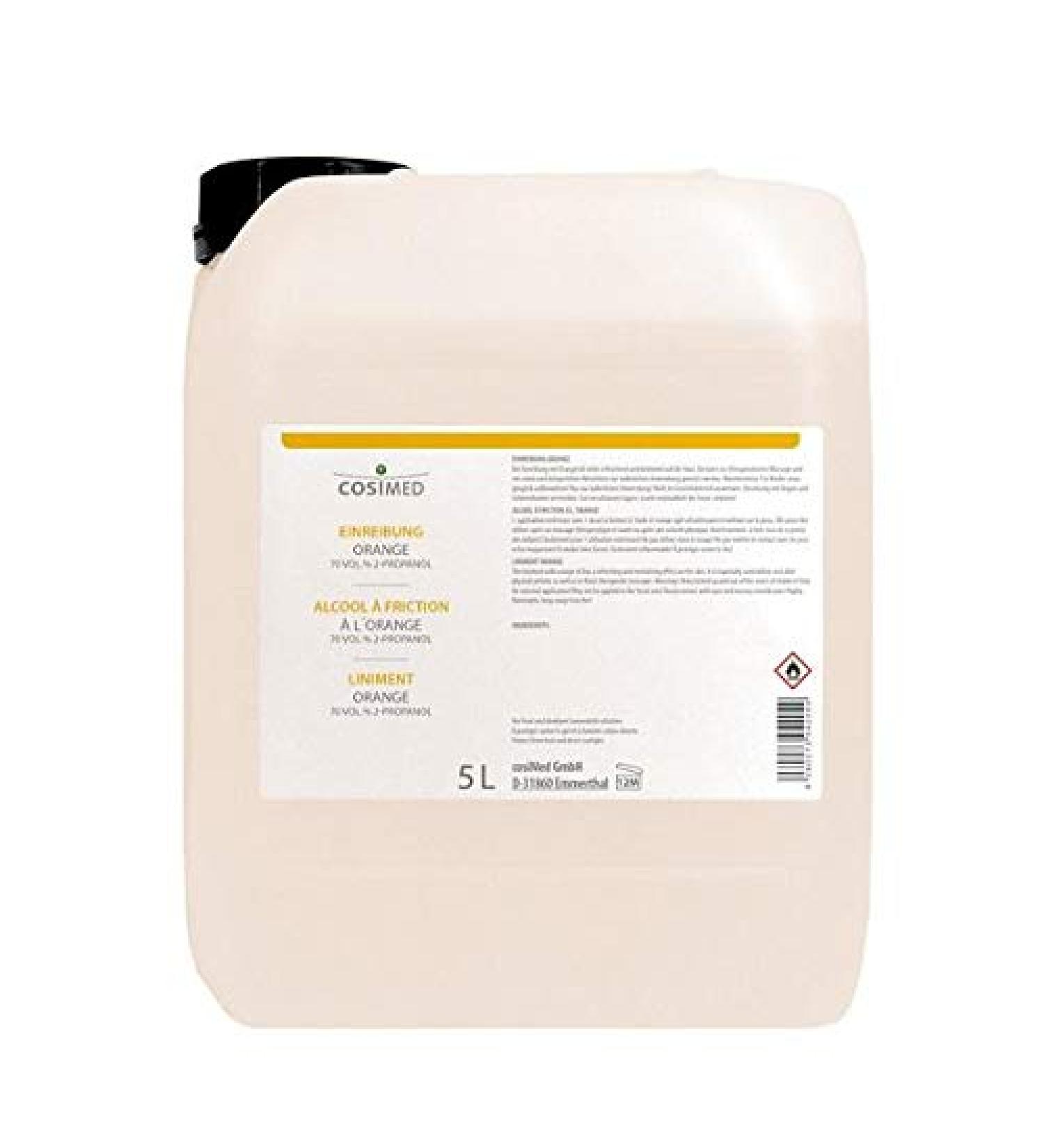 cosiMed rub orange massage sport wellness rubbing alcohol 70% IPA 5 l