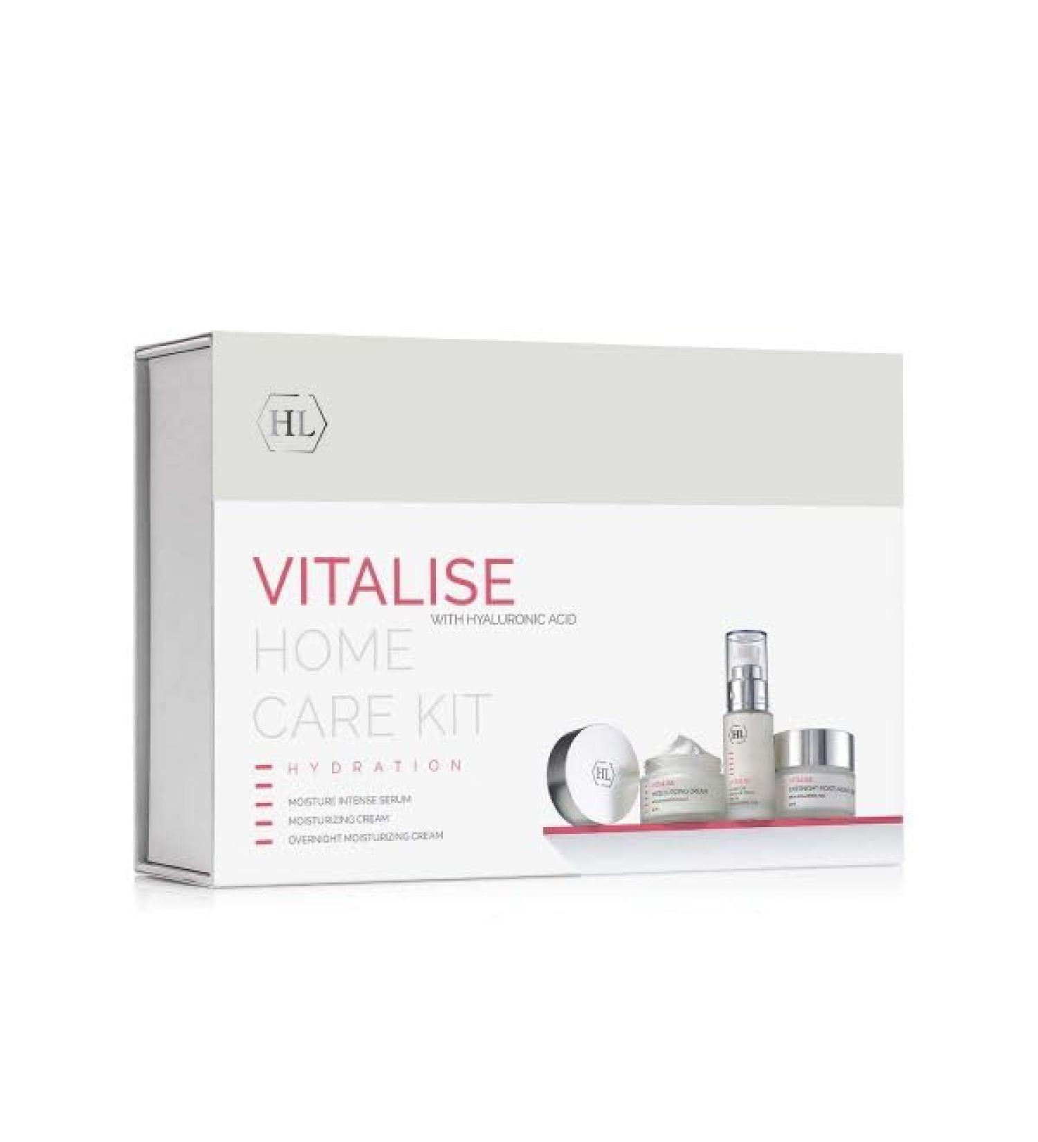 HL Holy Land Cosmetics Vitalise Anti-Aging Home Kit - Intense Serum Day & Night Creams with Hyaluronic Acid | Special Hydration Treatment for Youthful Skin - Buy Online on GoSupps.com