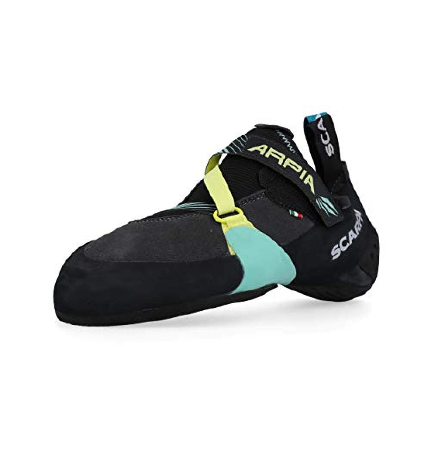 SCARPA Arpia Women's Rock Climbing Shoes - Black/Aqua - Size 9-9.5 Women's / 8-8.5 Men's - Buy Online on GoSupps.com