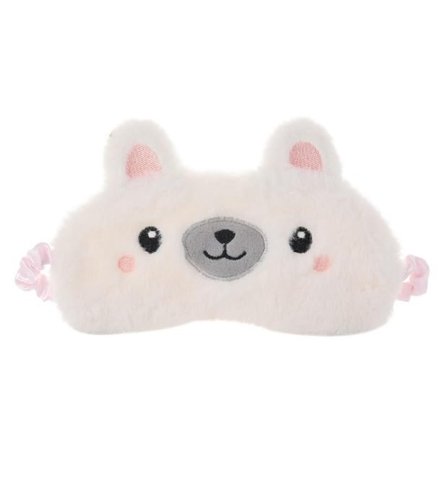 Buy Cute Cartoon Cat Sleeping Eye Mask - Soft Plush Nap Mask for Men & Women | Comfortable Sleep & Snoring Aid - Buy Online on GoSupps.com