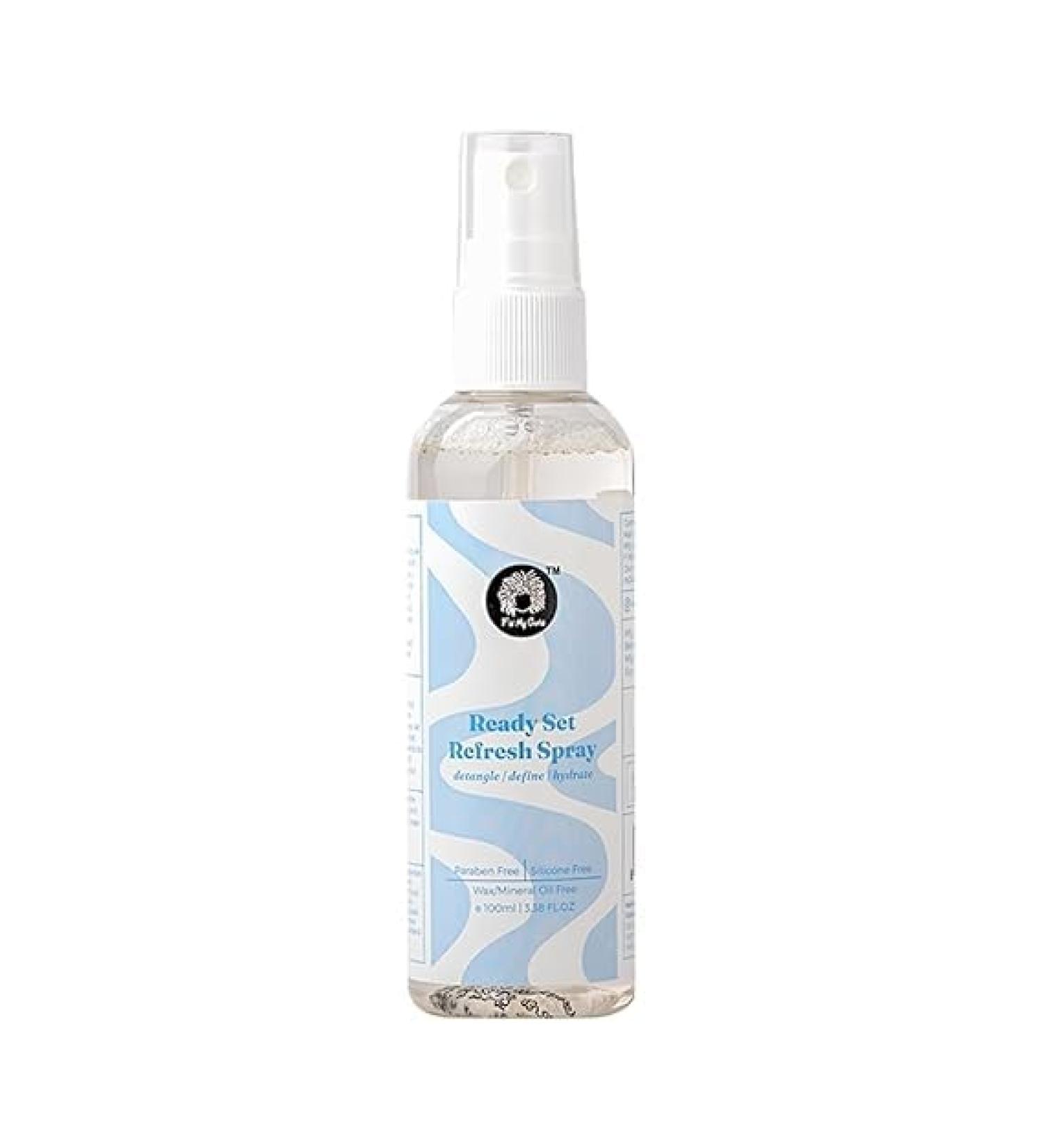 F.ix My Curls Hair Defining Refresh Spray For Wavy Curly Low-Density Fine Hair| Silicone-Free & Alcohol-Free| Hydrating Hair Spray with Aloe Vera| Anti Frizz Hair Detangling Spray (100ml) - Buy Online on GoSupps.com