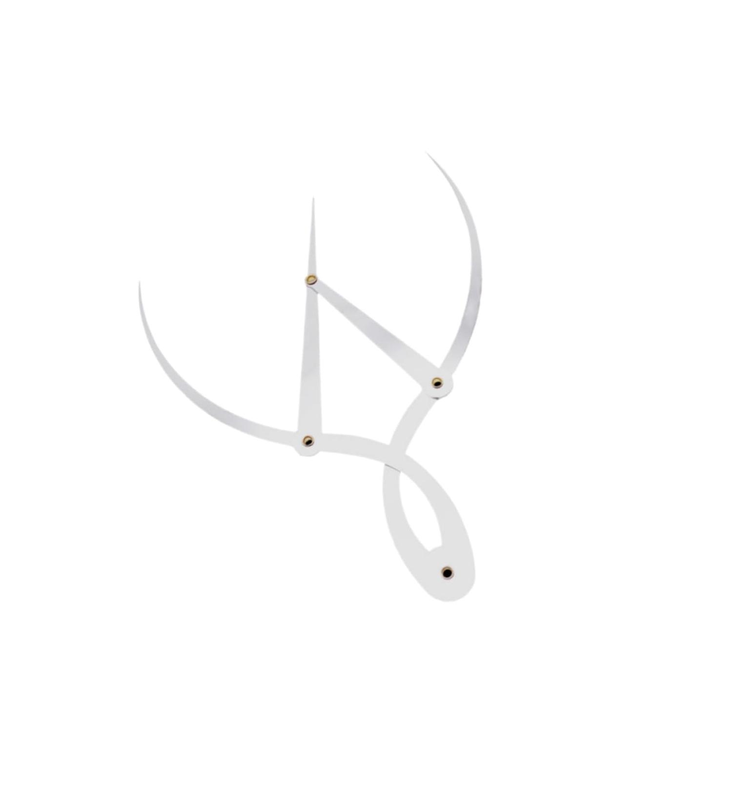 Hemoton Eyebrow Drawing Tool Eyebrow Stencil Ruler Microblading Ruler Brow Stencils Sticker Stainless Steel - Buy Online on GoSupps.com