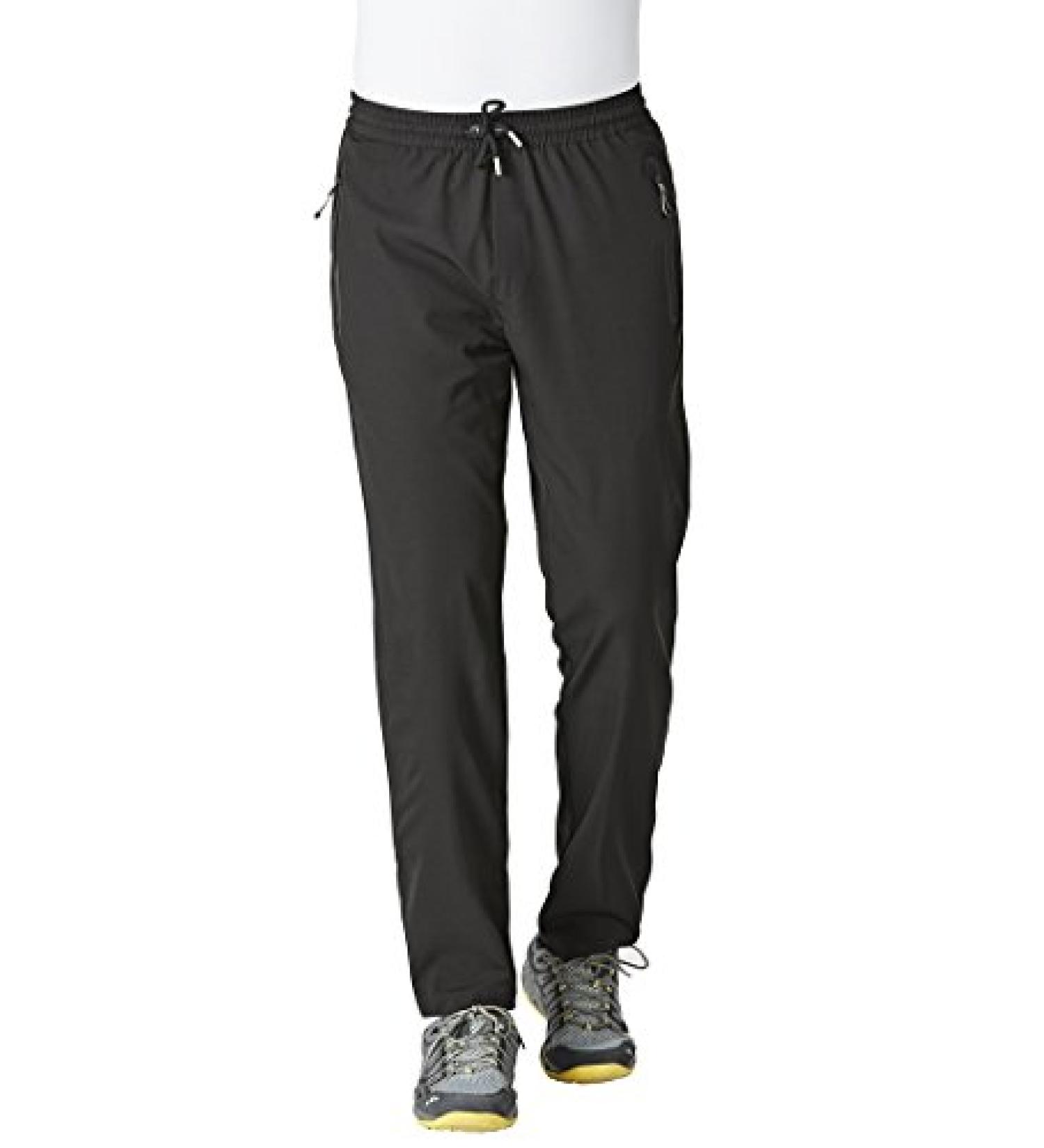 Rdruko Men's Lightweight Breathable Quick Dry Outdoor Sports Pants - Black, X-Large - Buy Online on GoSupps.com