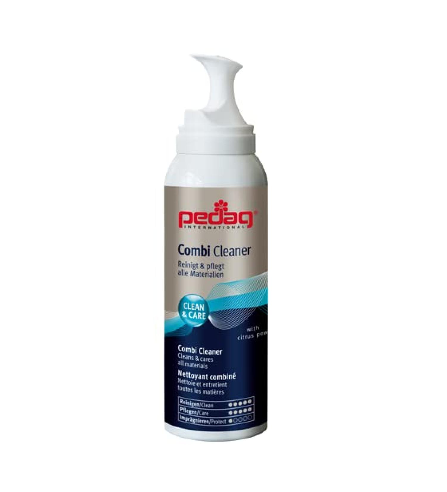 Pedag Combi Cleaner | Aerosol Foam for Leather Textiles & Synthetics | Ideal for Shoes Jackets & Fabrics | 3.7 oz | Lemon Scent | Made in Germany - Buy Online on GoSupps.com