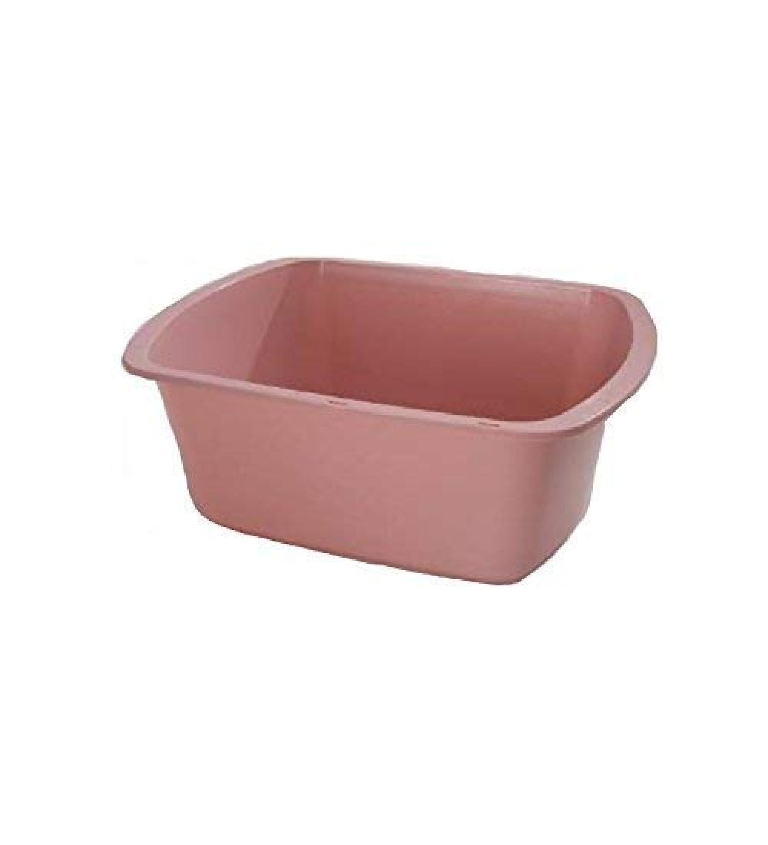 Wash Basin, Rectangular, 6 Qt, Rose