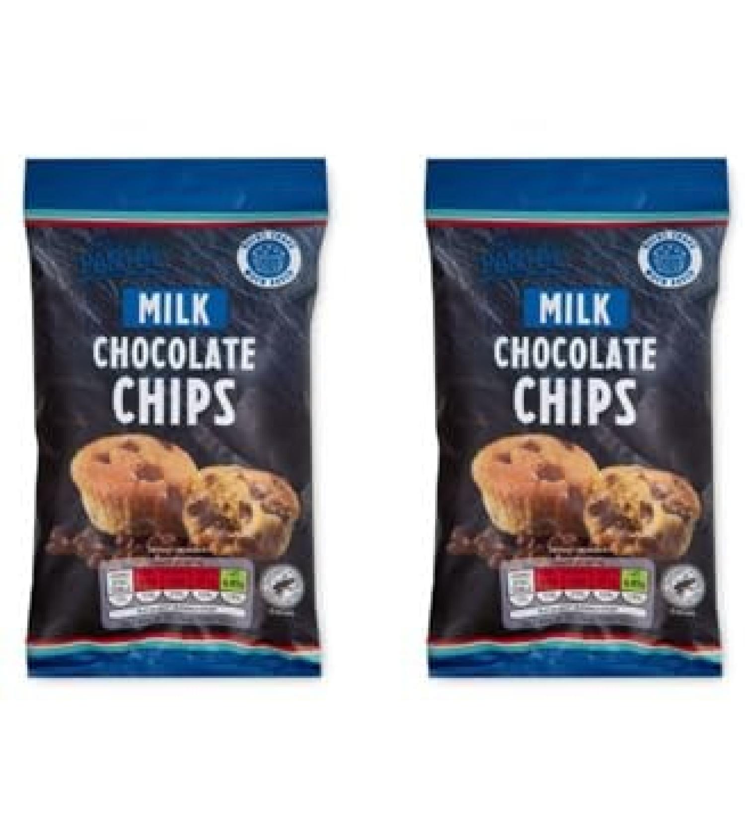 Pack of 2: Chocolate Chips 100g-Milk The Pantry-Vegetarian