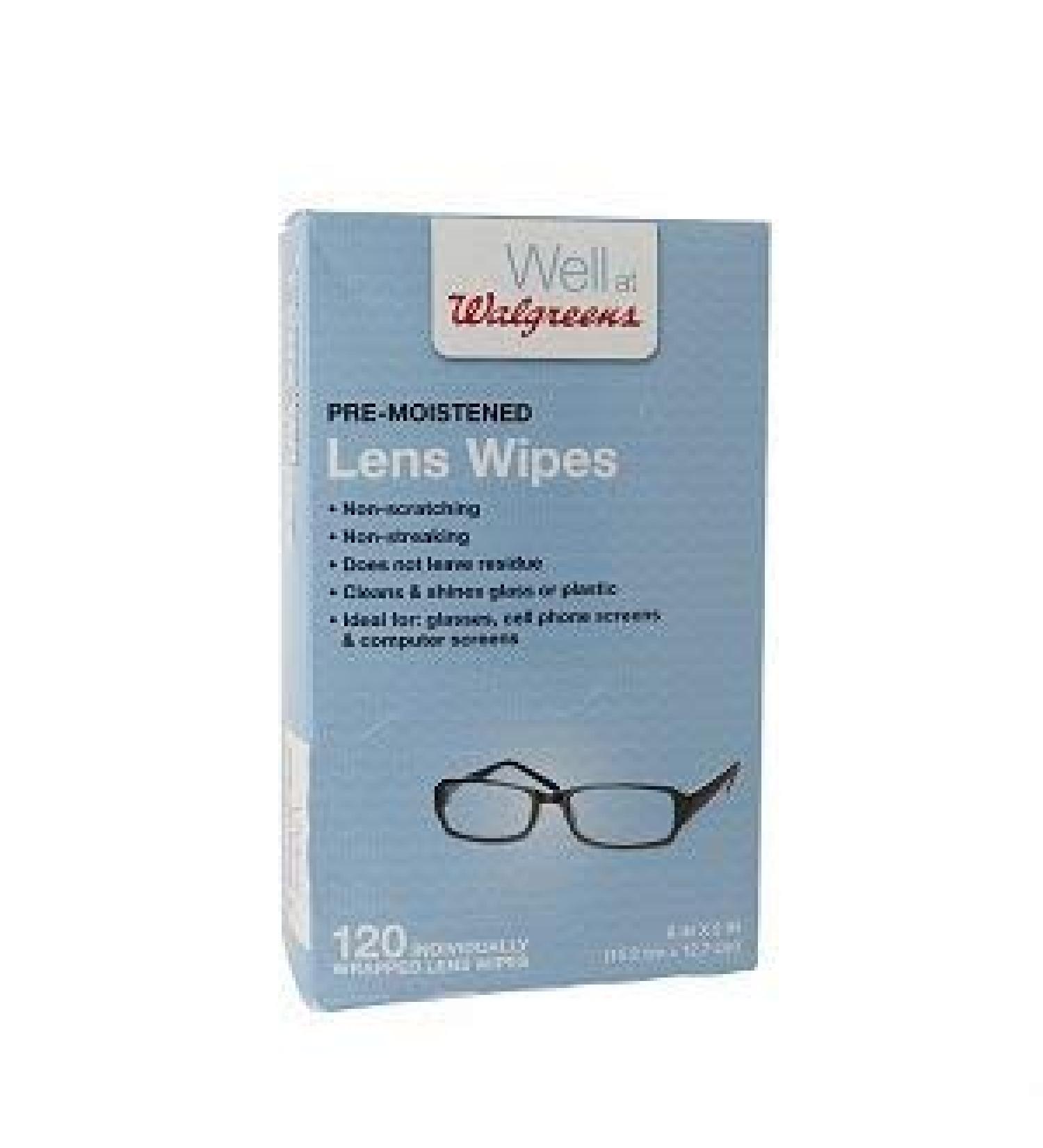 Walgreens Pre-Moistened Lens Wipes 120 ea