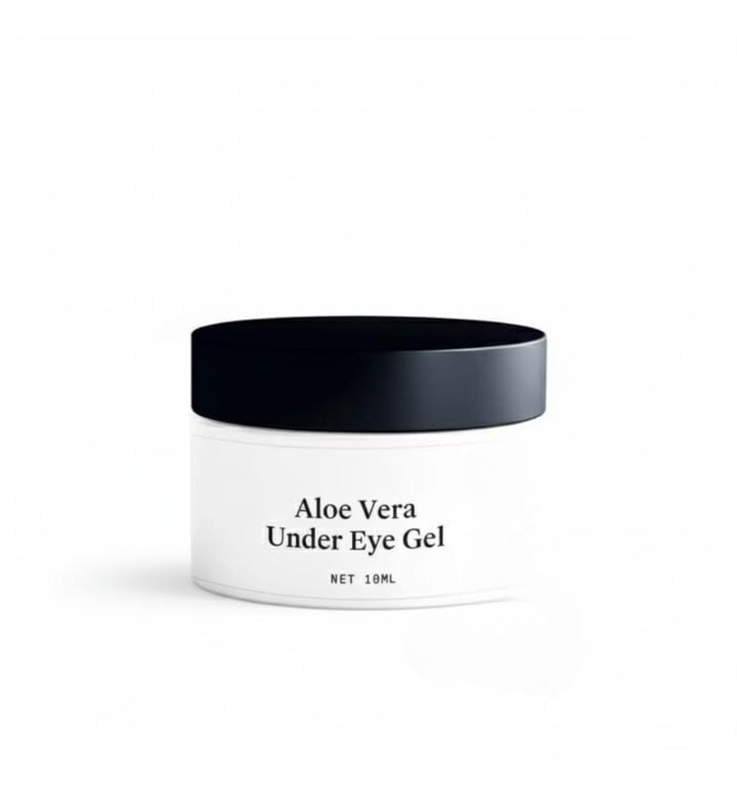 Aloe Vera Under Eye Gel For Dark Circles Fine Lines & Puffiness (10 ML) | Infused With Coffee Oil Black Tea Organic Chamomile & Vitamin C | All Skin Types | All-Natural Vegan & Cruelty-Free - Buy Online on GoSupps.com