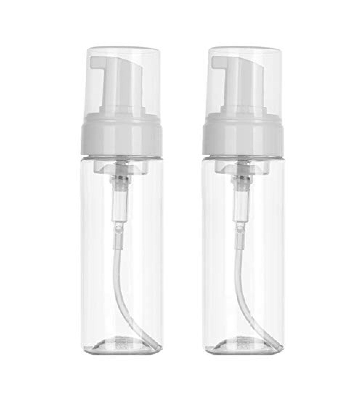 Beoncall 2Pcs Transparent Foam Pump Bottles - 200ml Travel Soap Dispenser Set - Buy Online on GoSupps.com