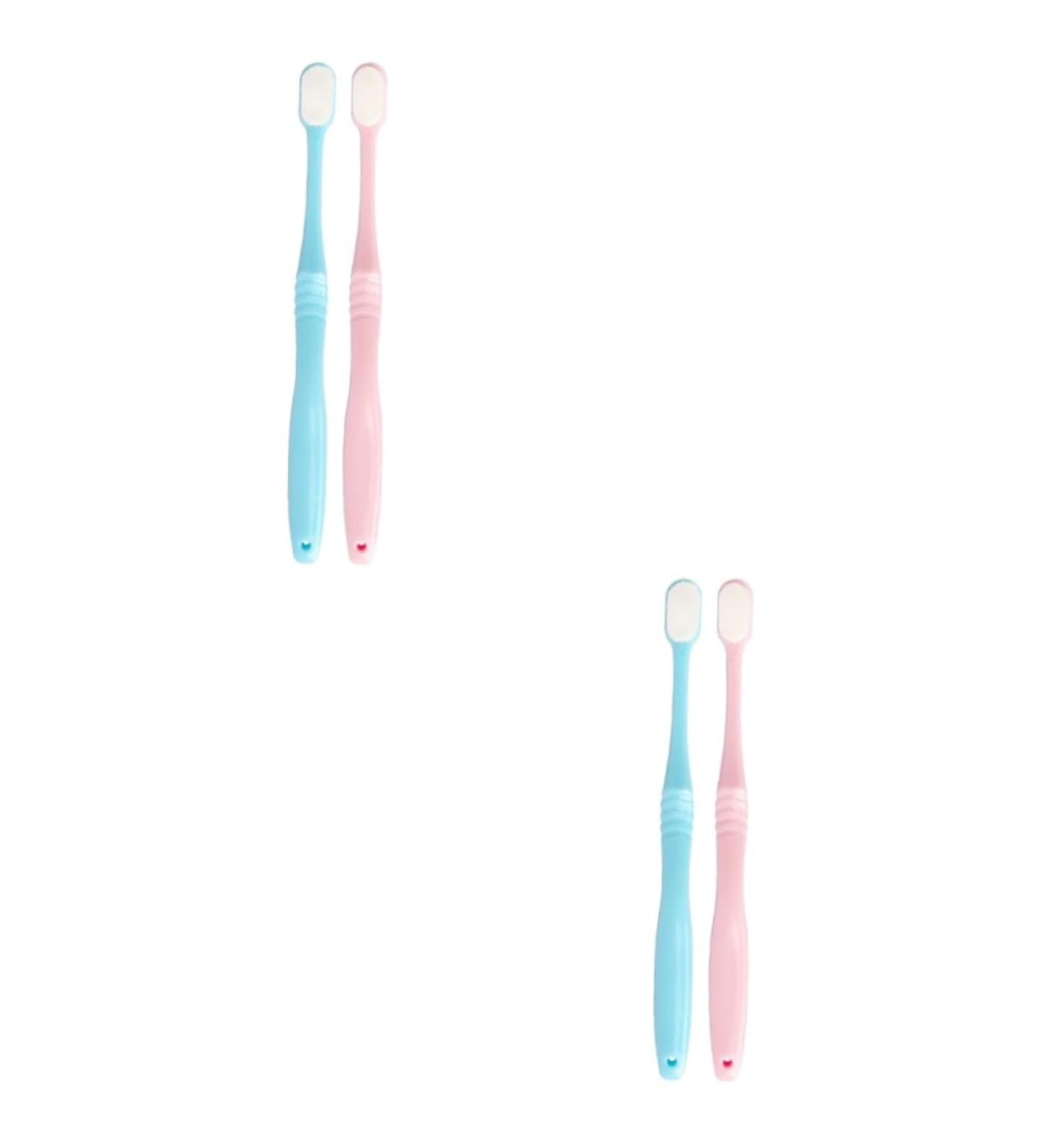 Tovinanna 4-Pack Travel Toothbrushes | Soft Charcoal Bristles | Adult Travel Accessories | Compact & Portable for Adults - Buy Online on GoSupps.com