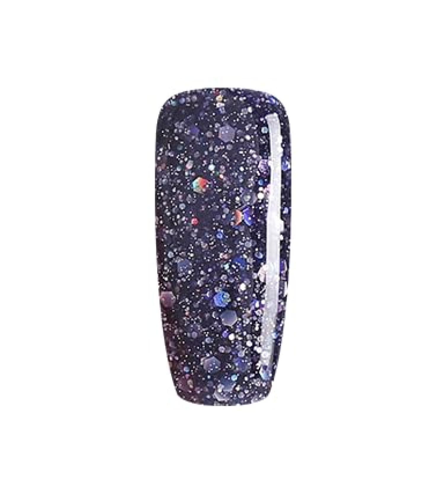 Bluesky Gel Nail Polish Confetti Set Pink Blue Peach Glitter Shimmer Confetti (Requires Curing Under Uv/Led Lamp) 10 ml - Buy Online on GoSupps.com
