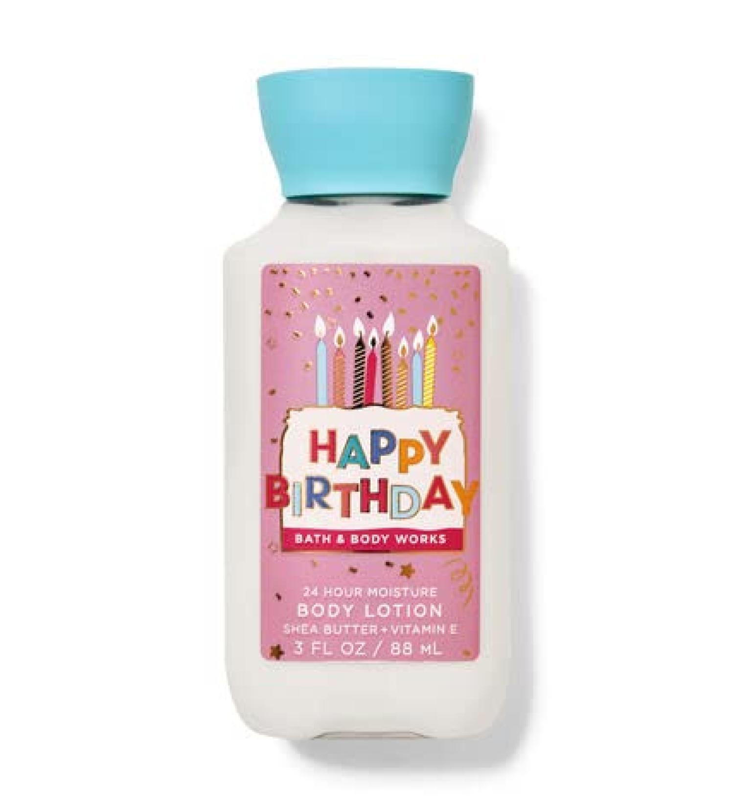Bath and Body Works Super Smooth Body Lotion Travel Size 3 Oz. (Happy Birthday)