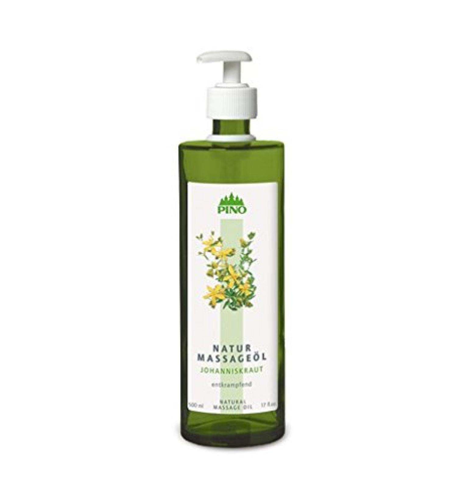PINOFIT 38700 Massage oil St. John's wort 500 ml incl. 2 wash gloves