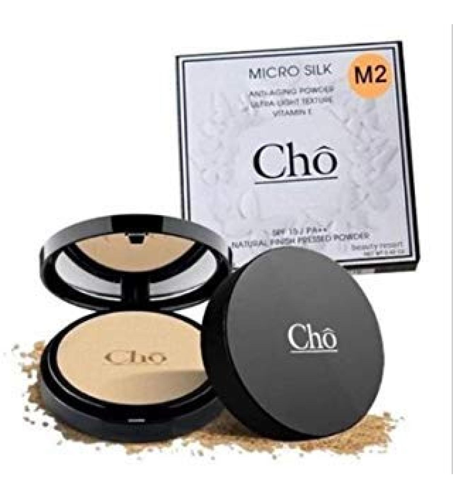 CHO No. M2 BABY FACE POWDER WATERPROOF MICRO SILK PUFF ANTI-AGING VIT E SPF15++ by jawnoy
