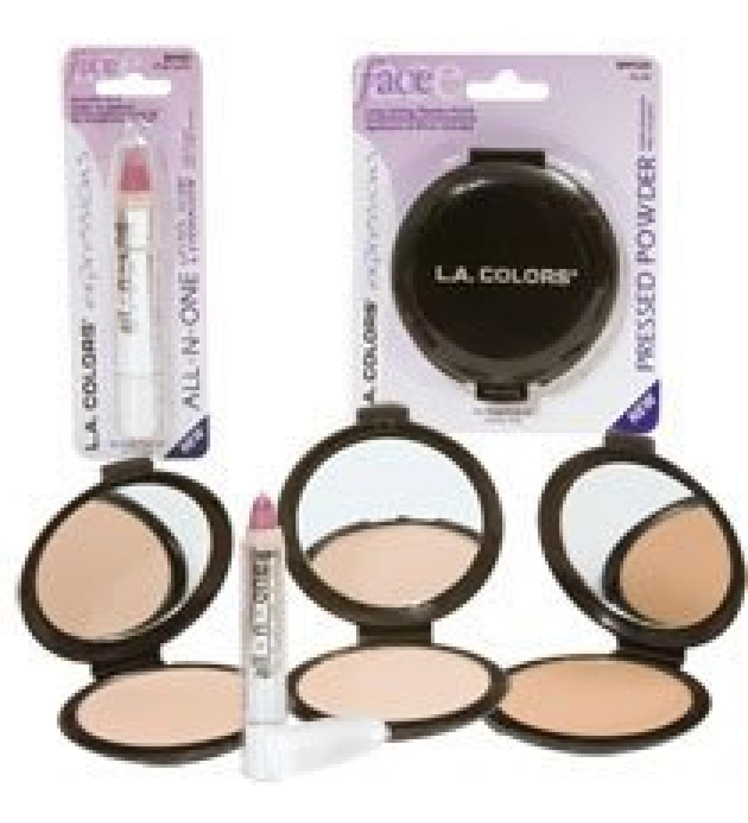 La Colors Pressed Powder Beige 0.4 oz (Pack of 3)