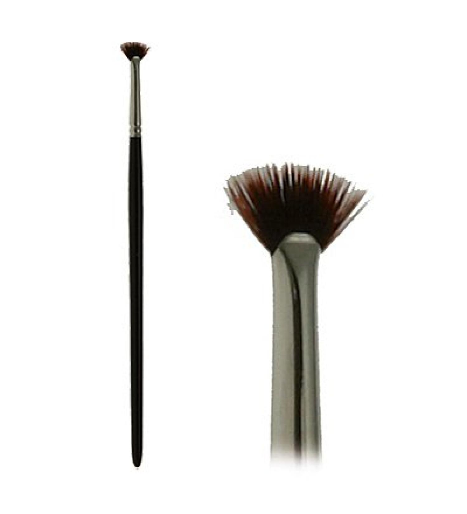 Binacil fan brush application brush eyelash curler 1 piece