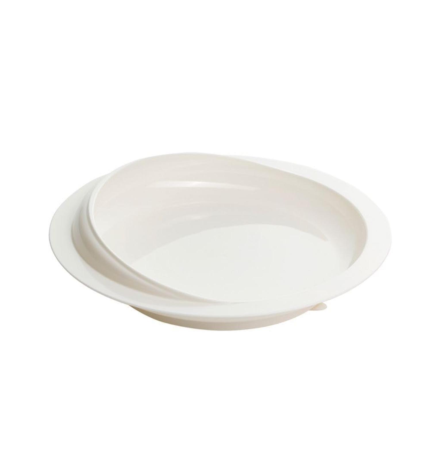 Spill Proof Scoop Bowl and Plate Set with Suction Base Adaptive Self Feeding Dinnerware Plate High-Low Adaptive Bowl - Buy Online on GoSupps.com