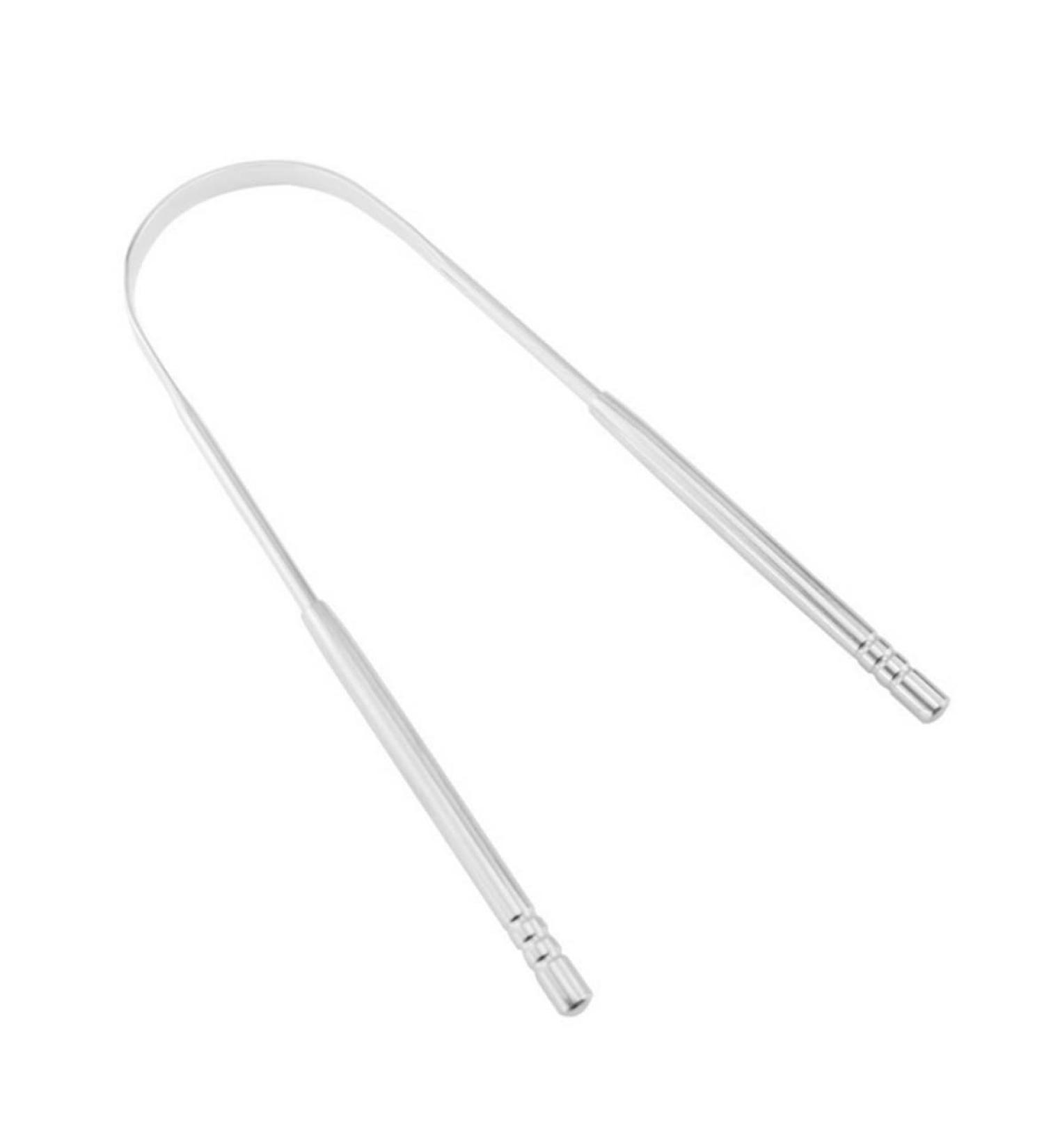 Stainless Steel Tongue Scraper | Ayurvedic Tongue Cleaner for Optimal Hygiene - Shop Now! - Buy Online on GoSupps.com