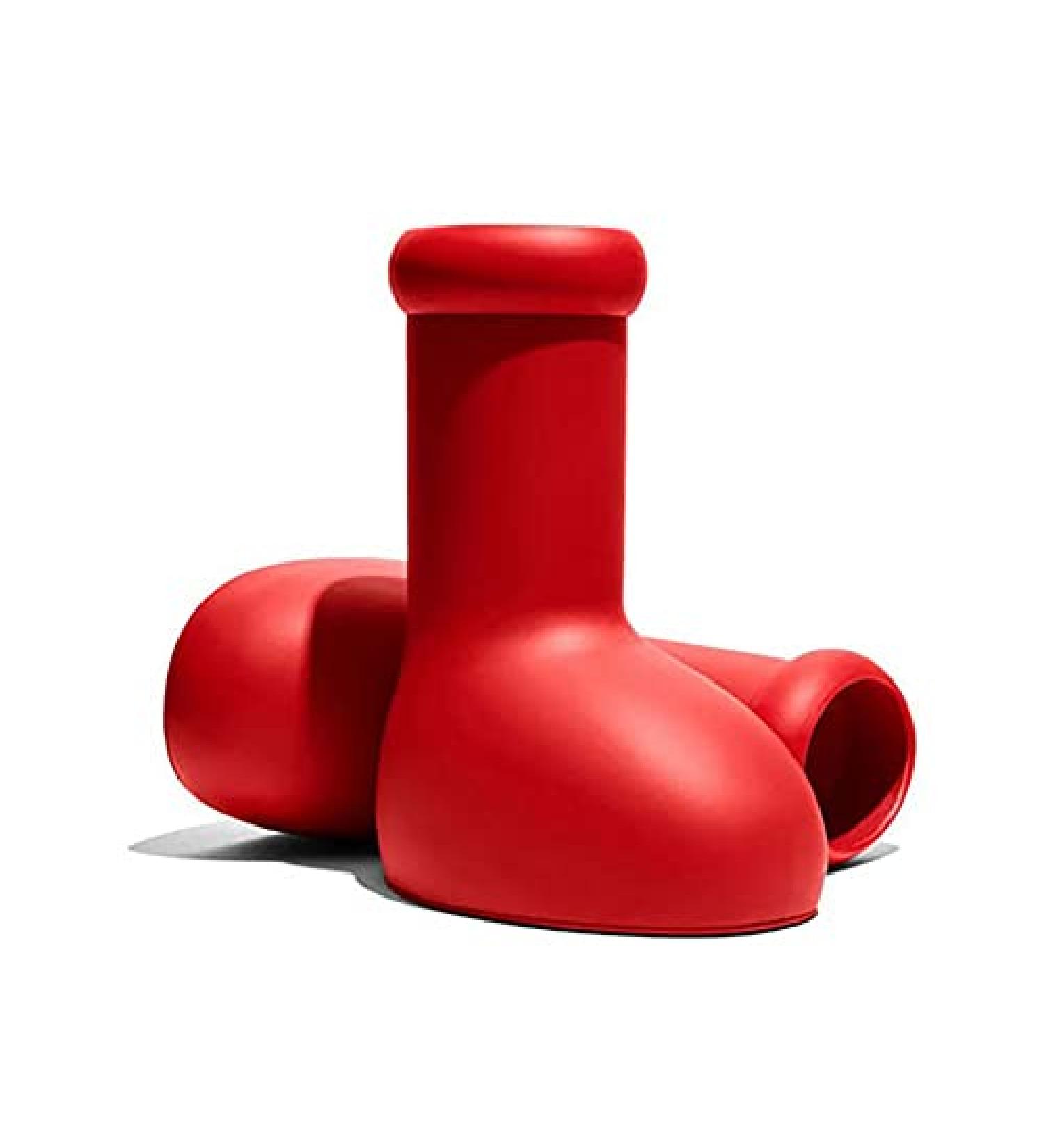 Big Red Boot Astro Boy Fashion Trend Big Red Boots Anime Creative TPU EVA Big Red Shoes 8.5-9 Wide Women/8.5-9 Wide Men Red