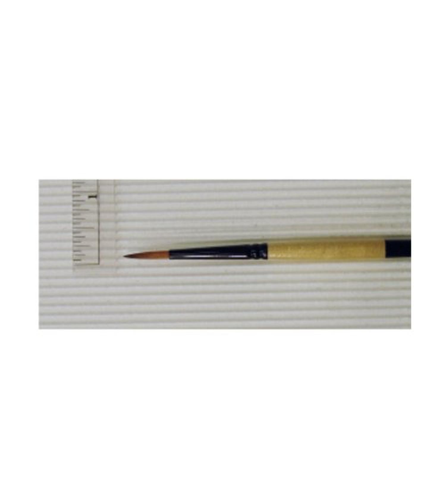 Dynasty Black Gold Series Synthetic Brushes Short Handle 4 round,Natural