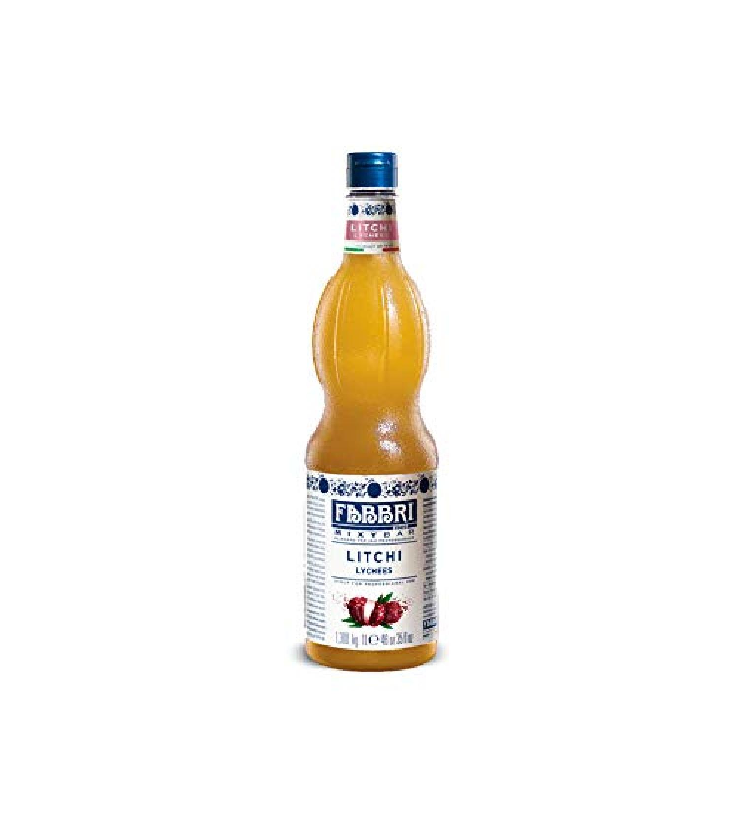 Fabbri Flavoring Syrup Litchi Made in Italy 33.8 Ounce (1 Liter)