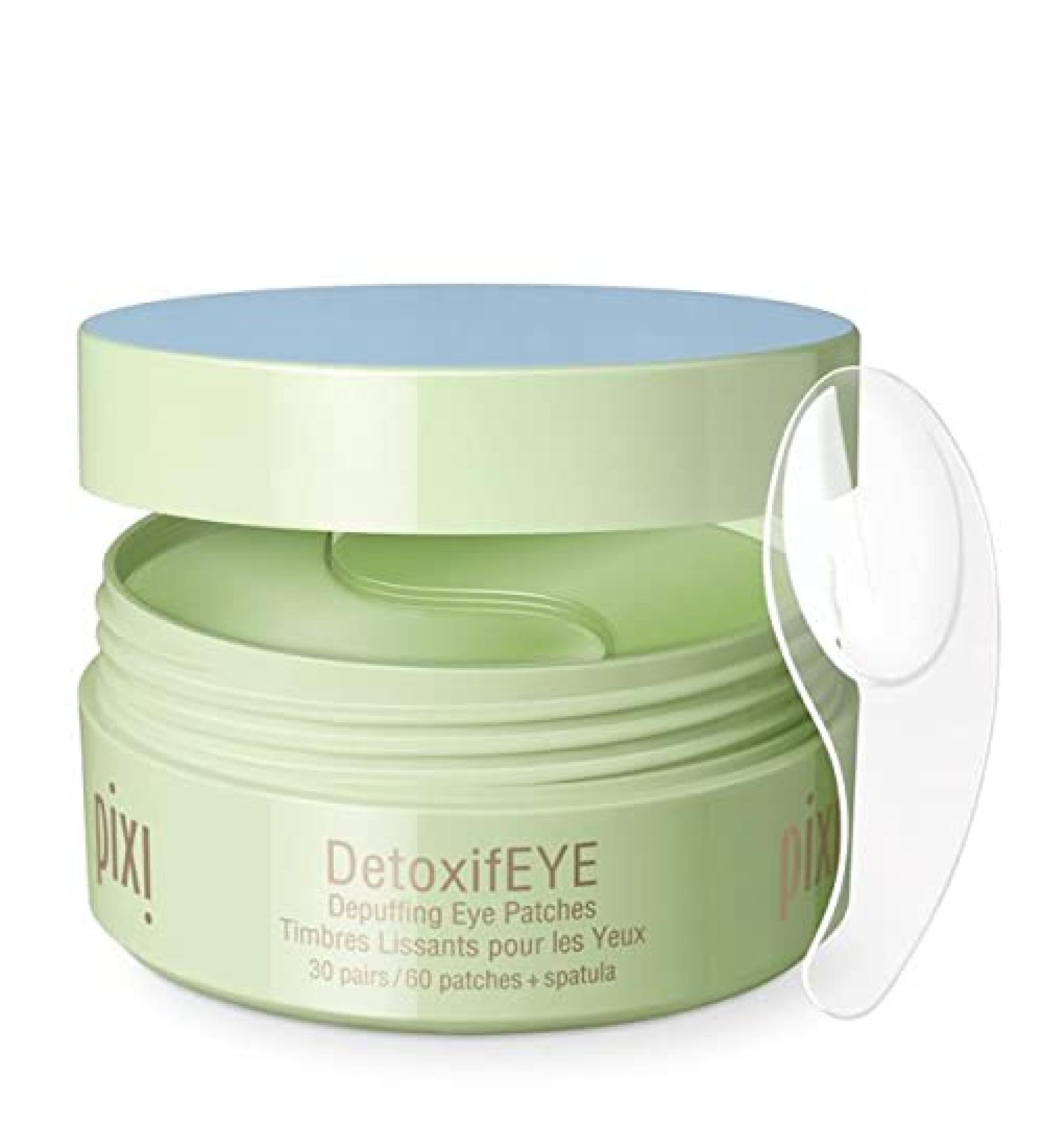 Pixi DetoxifEYE Depuffing Hydrogel Under-Eye Patches - 30 Pairs | Hyaluronic Acid & Caffeine Formula for Rejuvenated Skin - Buy Online on GoSupps.com