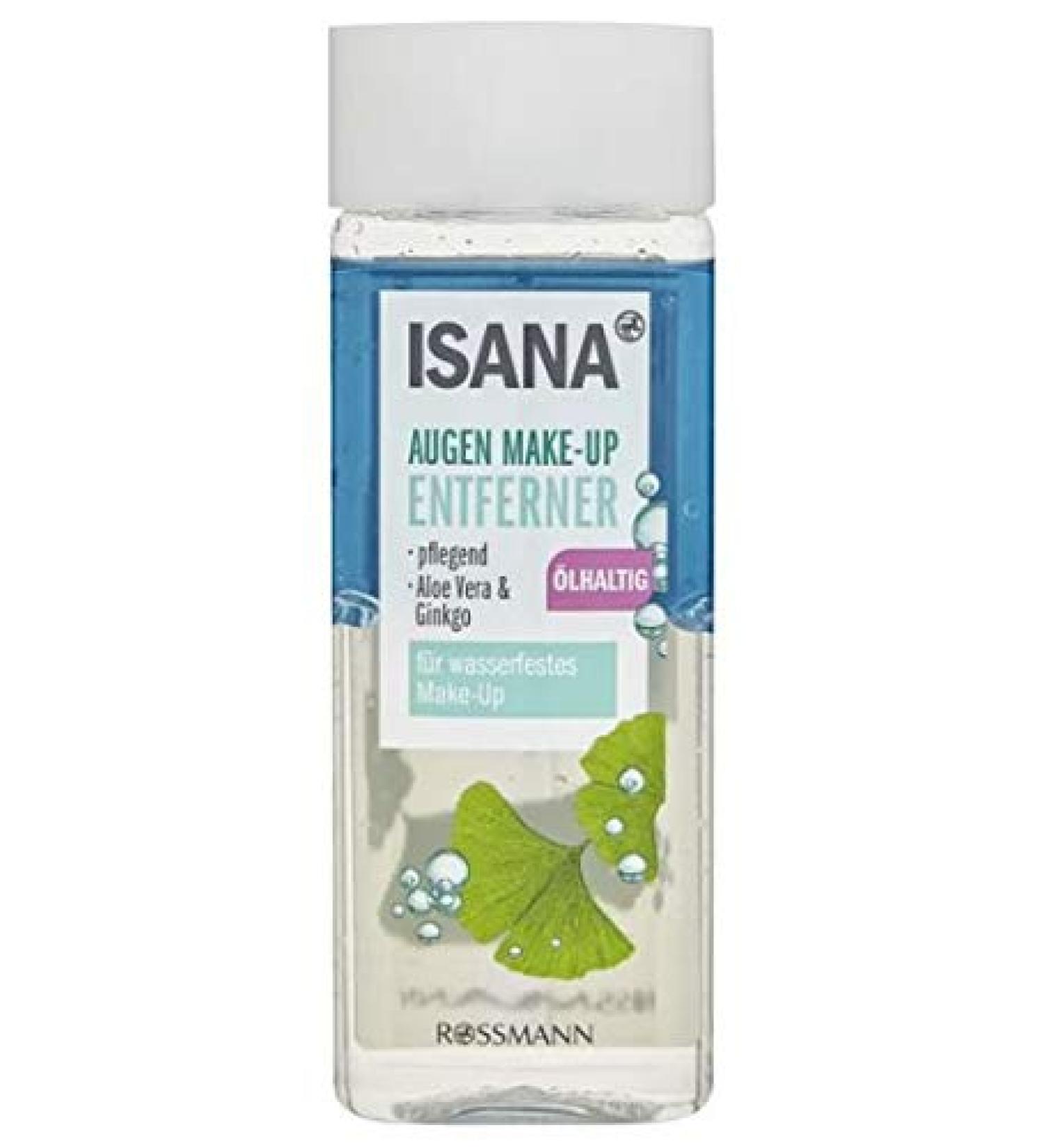 Eye Make-Up Remover Oily - For Waterproof Make-Up - With Aloe Vera and Ginkgo - Nourishing - 100 ml