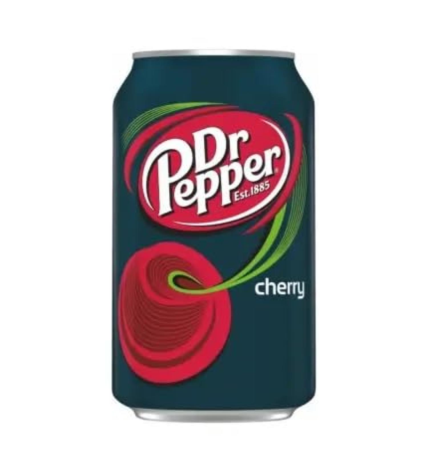 Candybox carbonated drink dr pepper - American sweets - refreshing drink - drinks of cans - party drinks - taste cherry soda - 355ml 1 piece 1 pack cherry