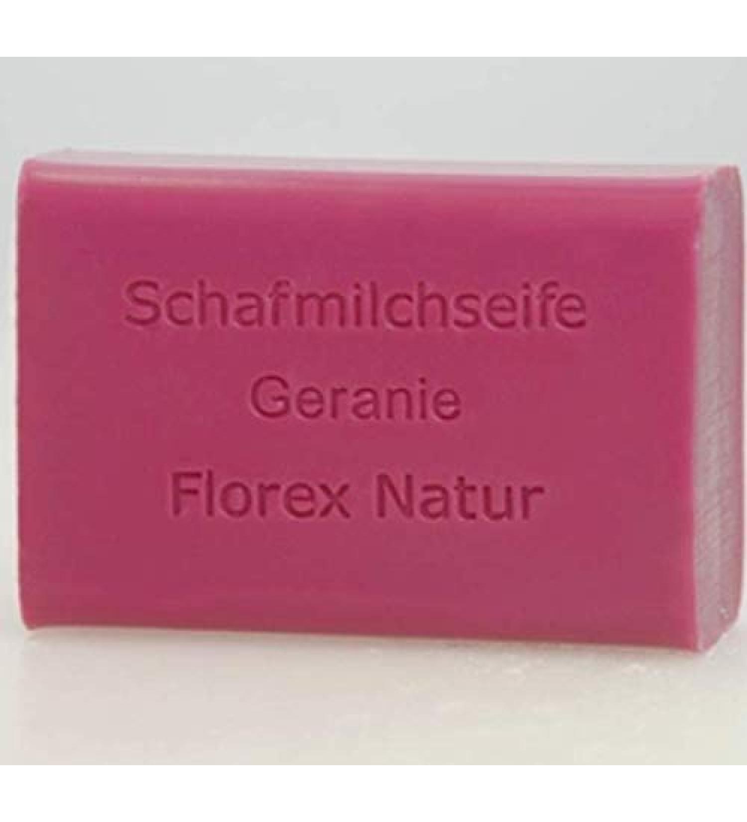 Florex Florex Sheep Milk Soap - Geranium Fragrance - Soothing & Refreshing Fragrance - 100g